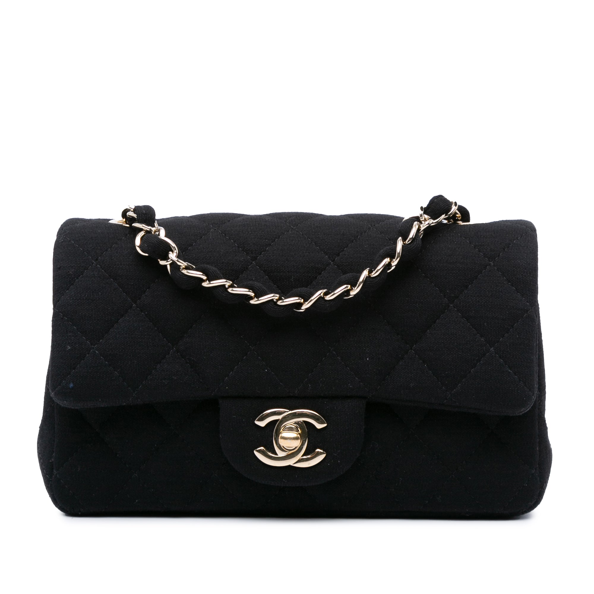 Chanel Mini Rectangular Classic Jersey Single Flap - image 1