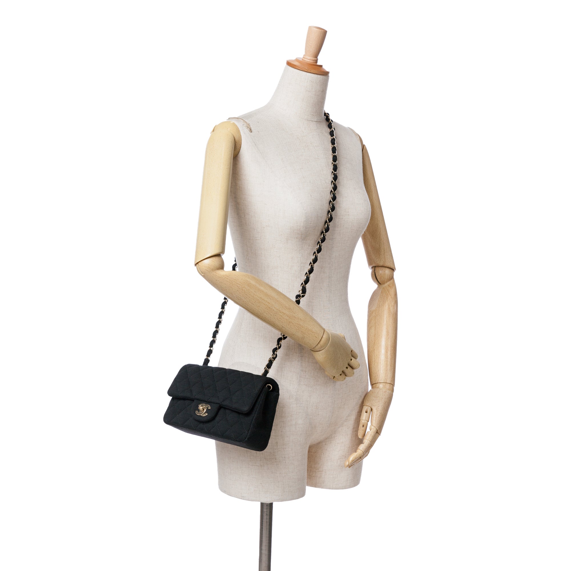 Chanel Mini Rectangular Classic Jersey Single Flap - image 10