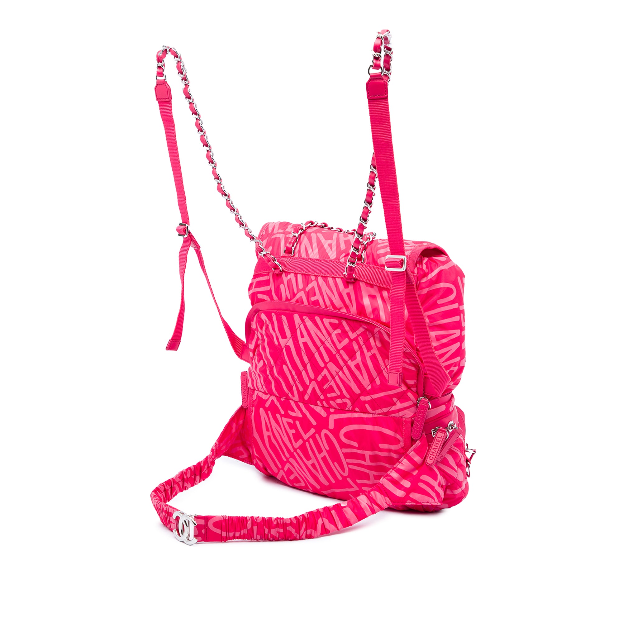 Chanel Printed Nylon Coco Neige Convertible Backpack - image 2