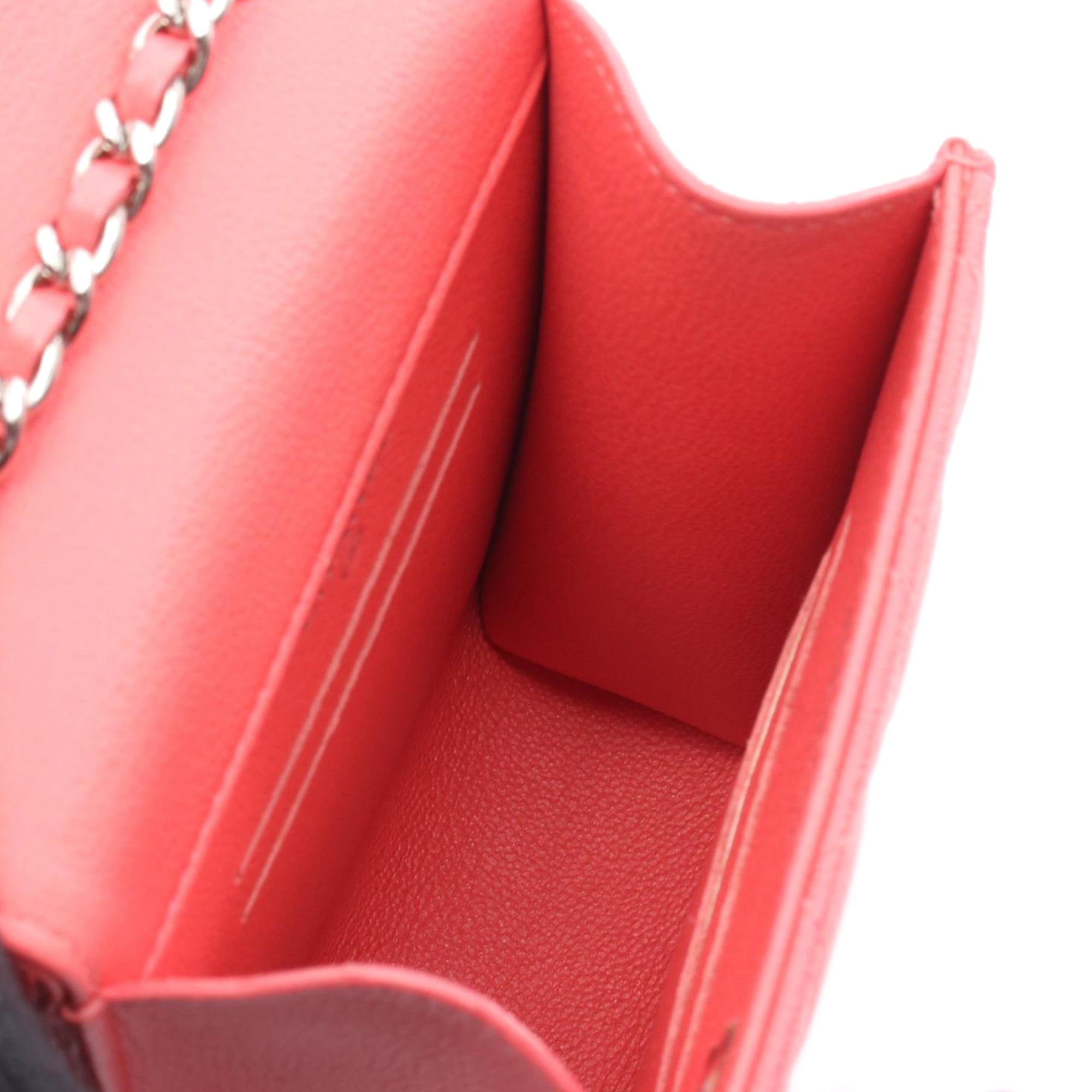 Chanel CC Quilted Caviar Phone Holder with Chain - image 3