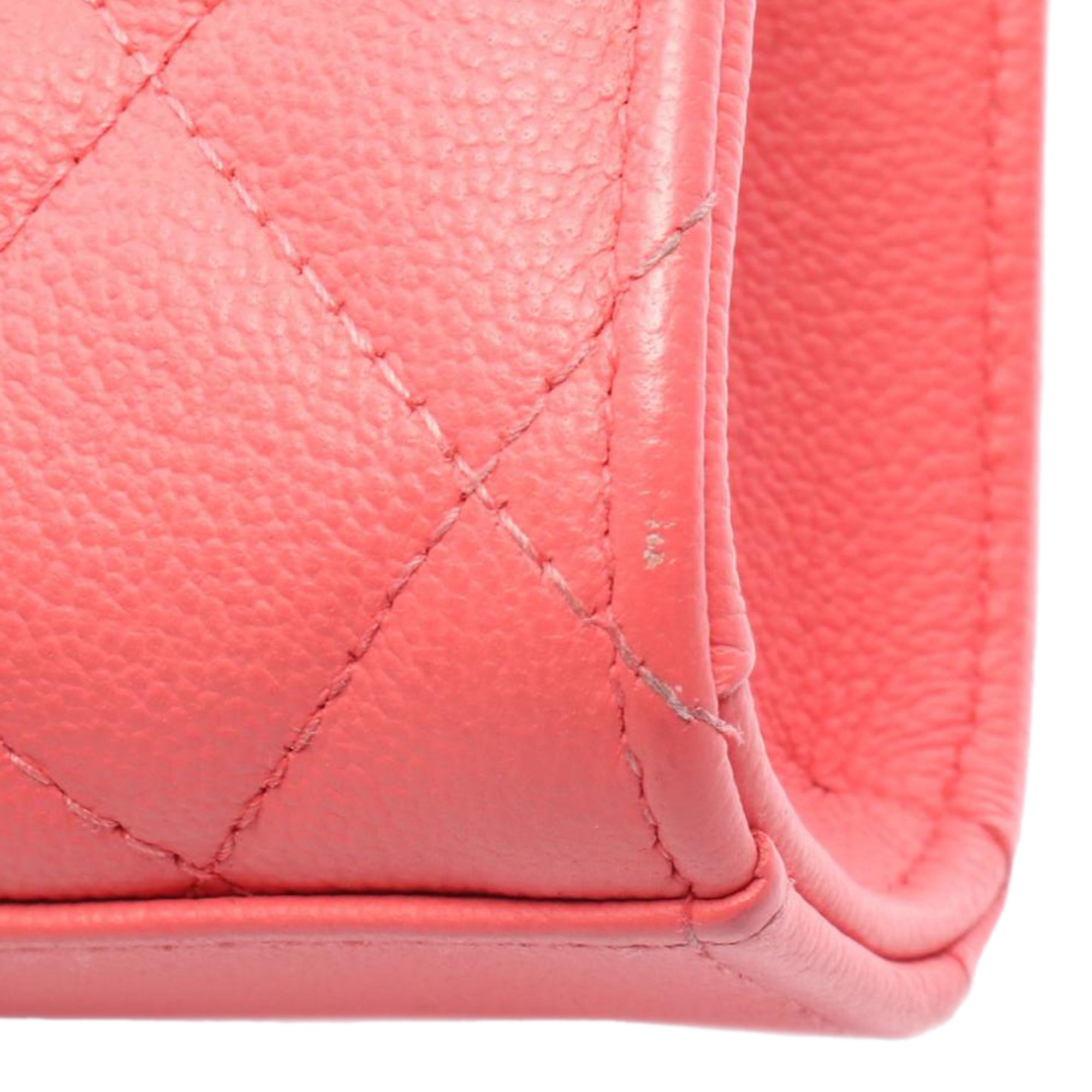 Chanel CC Quilted Caviar Phone Holder with Chain - image 7