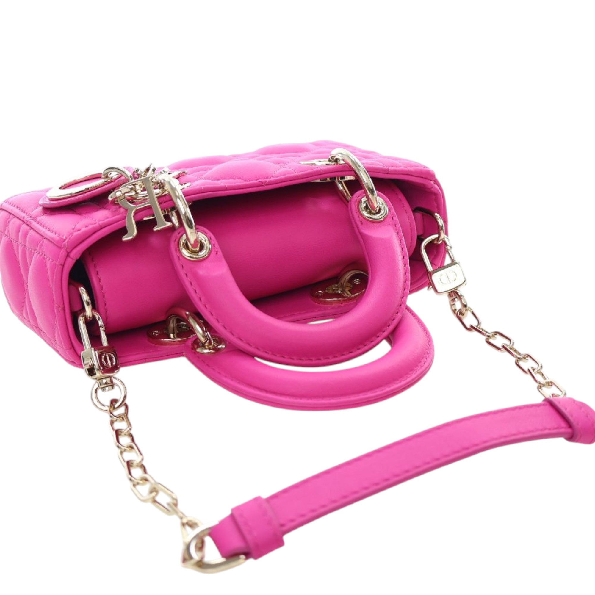 Dior Micro Lambskin Cannage Lady D Joy - image 11