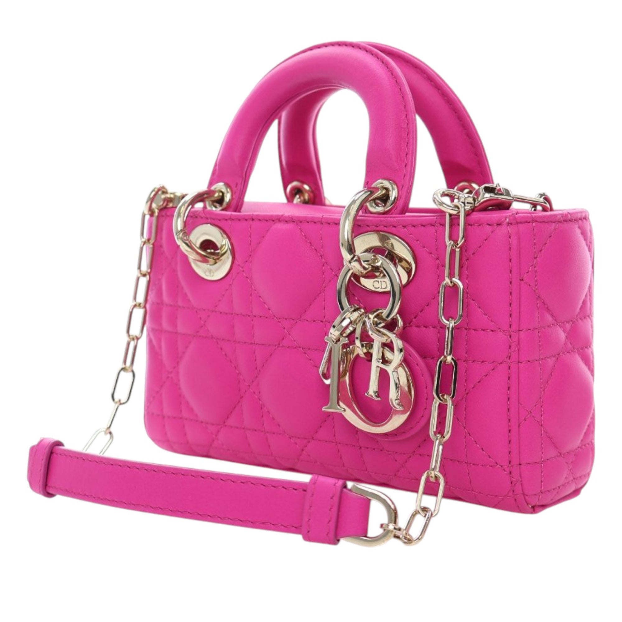 Dior Micro Lambskin Cannage Lady D Joy - image 2
