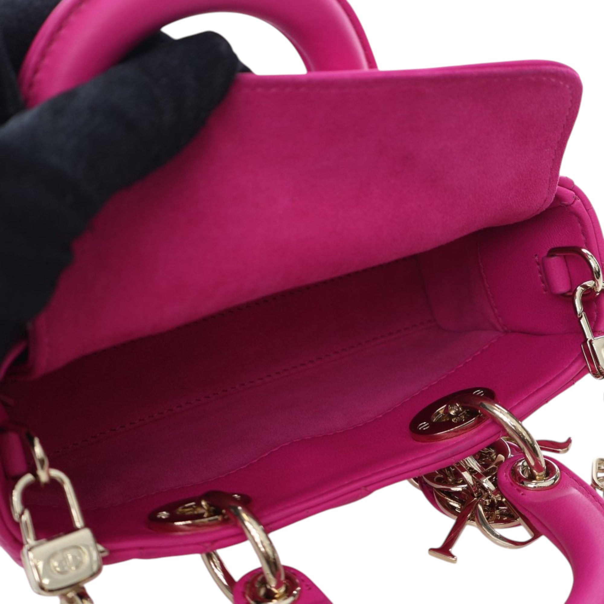 Dior Micro Lambskin Cannage Lady D Joy - image 6