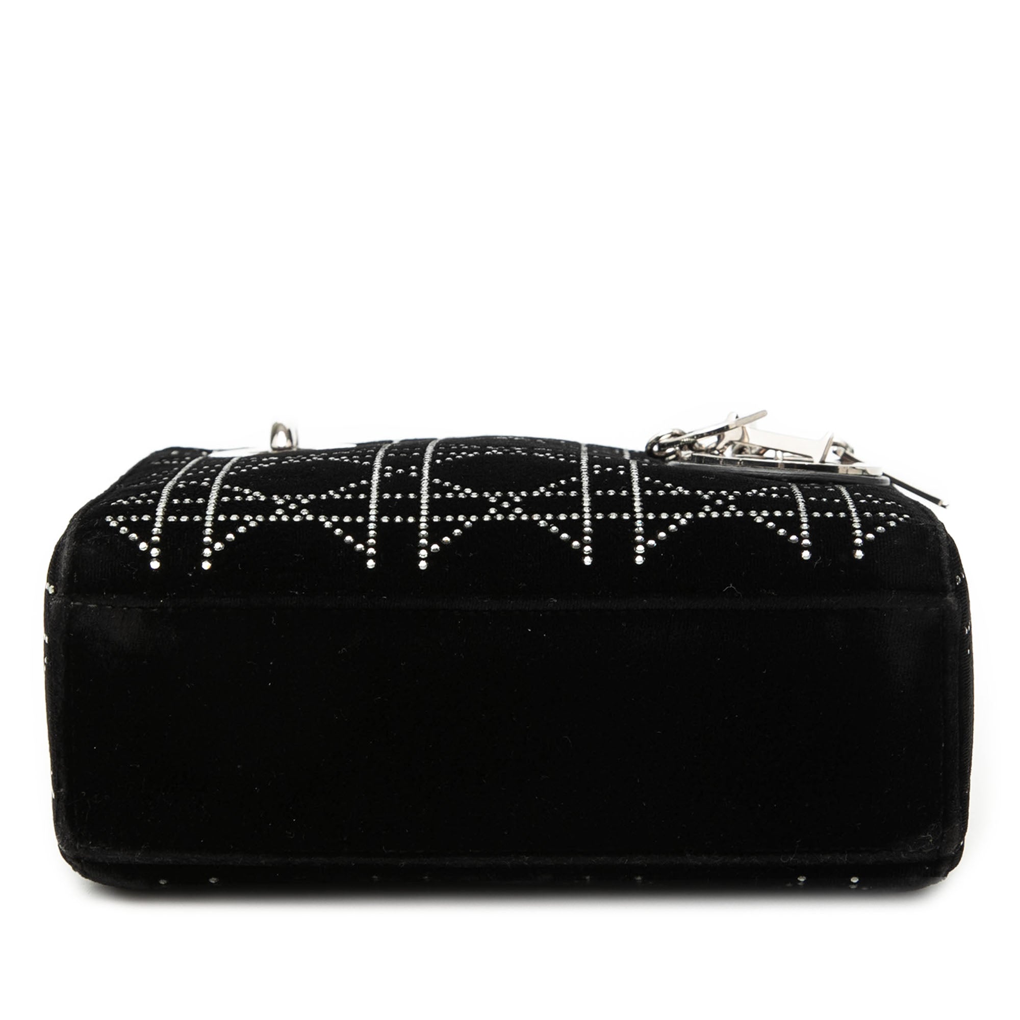 Dior Mini Velvet Cannage Strass Embellished Lady Dior - image 3