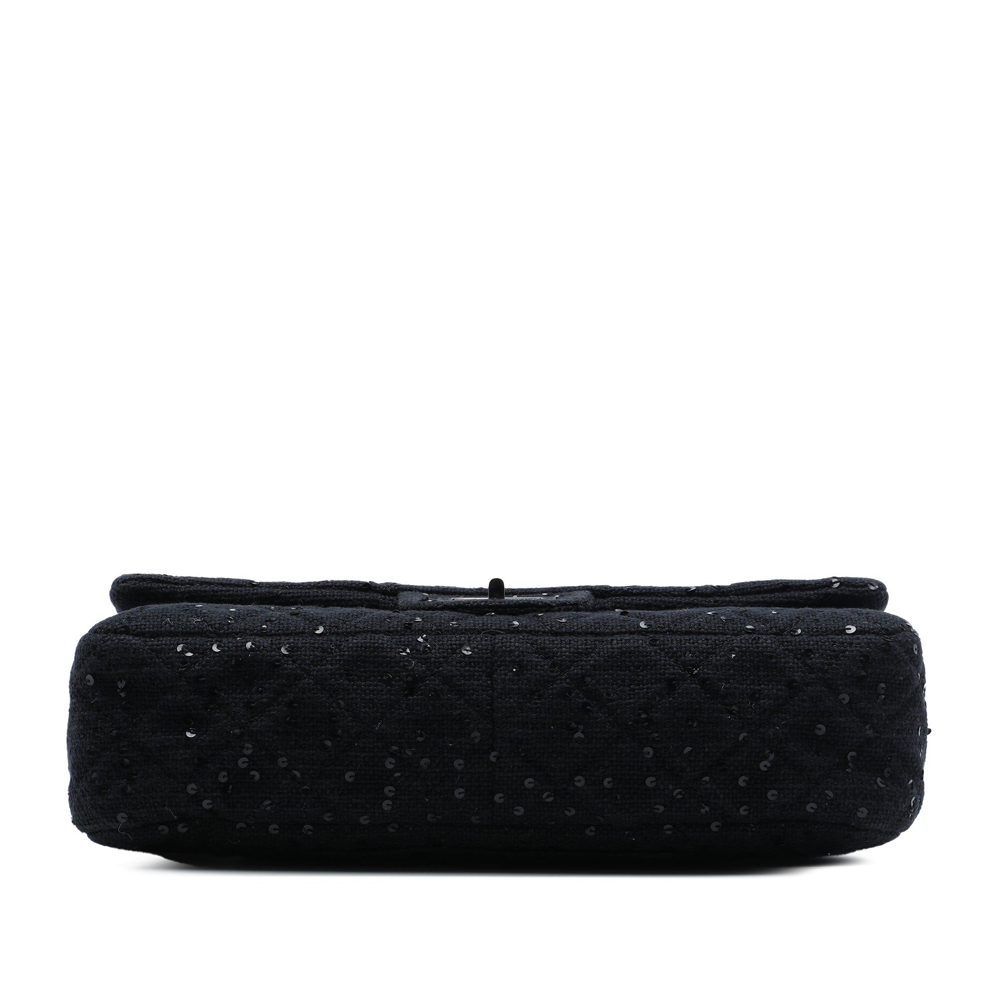 Chanel Jumbo Sequin Embellished Quilted Tweed Reissue 2.55 Messenger Flap - image 3