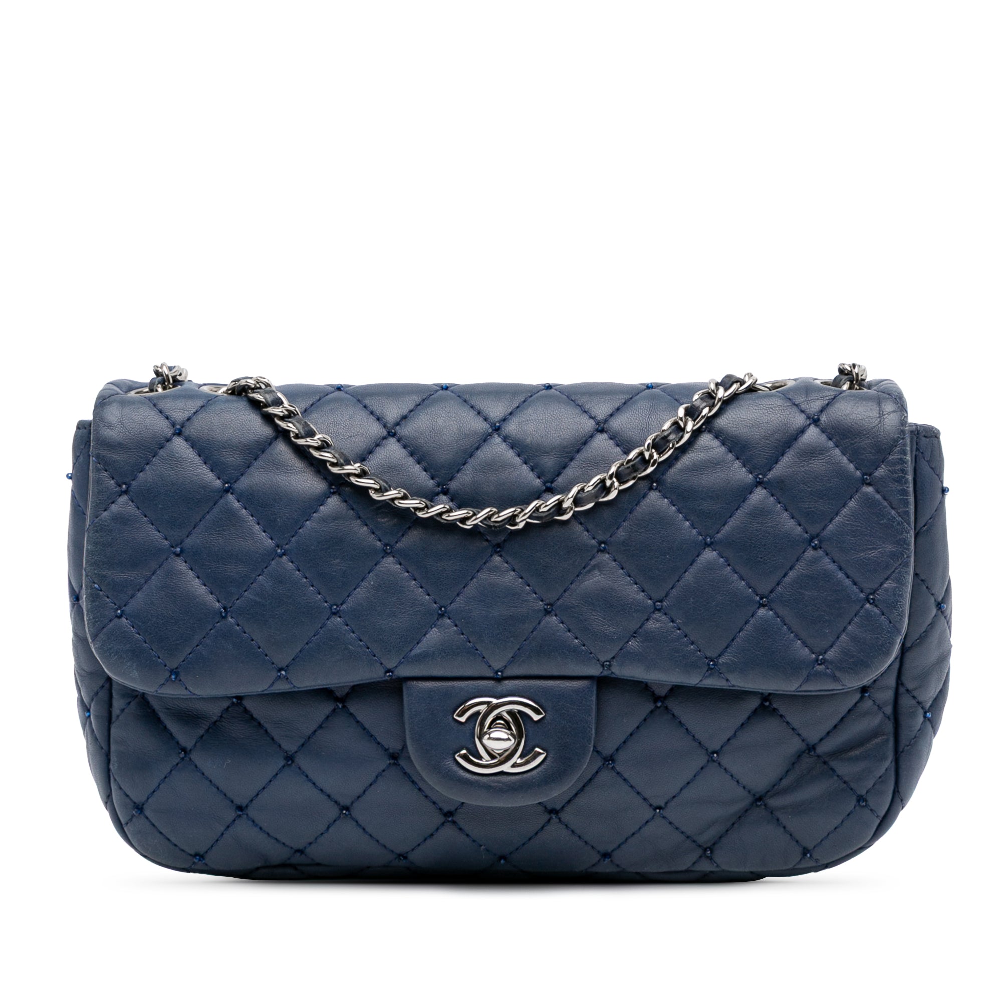 Chanel Small Quilted Lambskin Beaded Single Flap - image 1