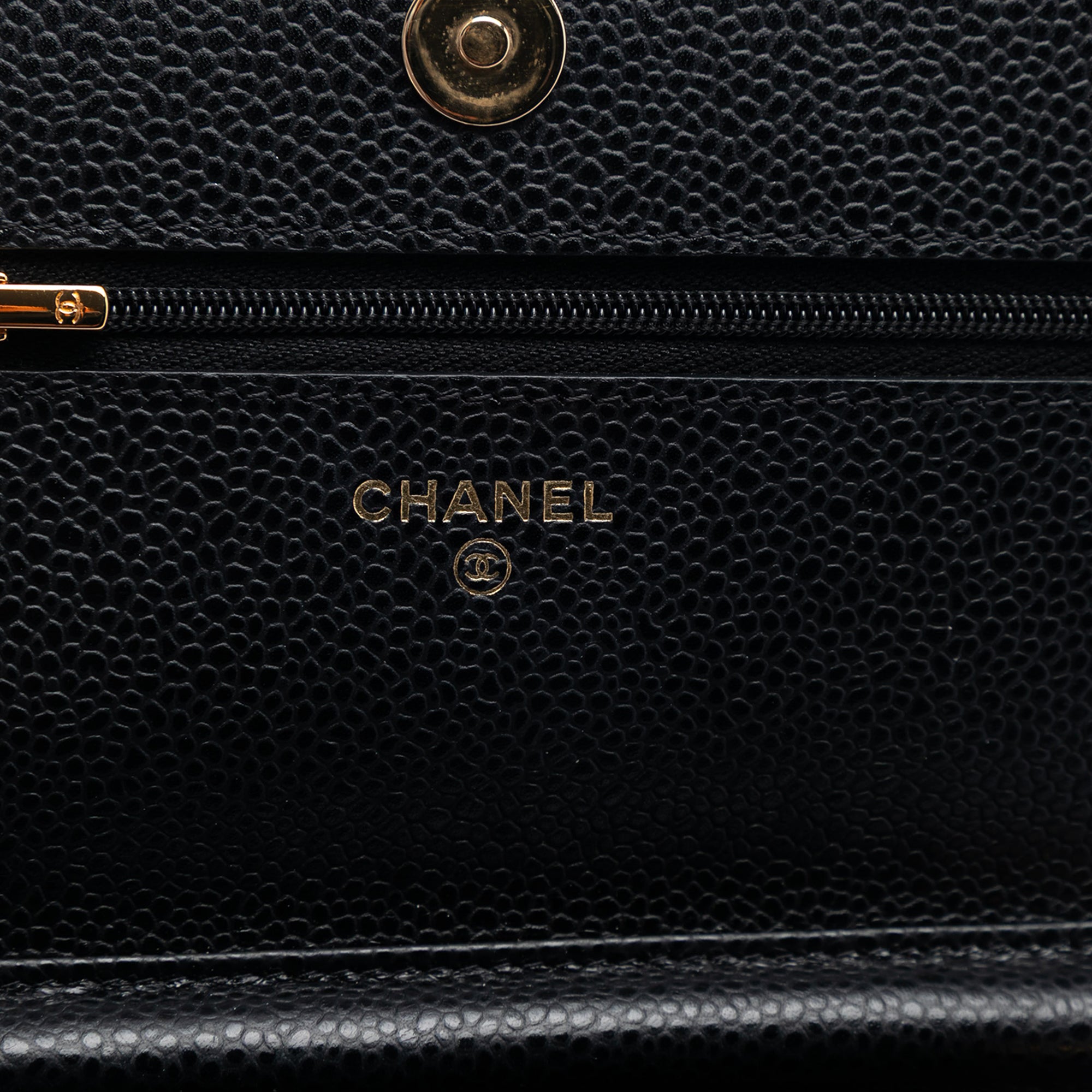 Chanel CC Quilted Caviar Wallet on Chain - image 5