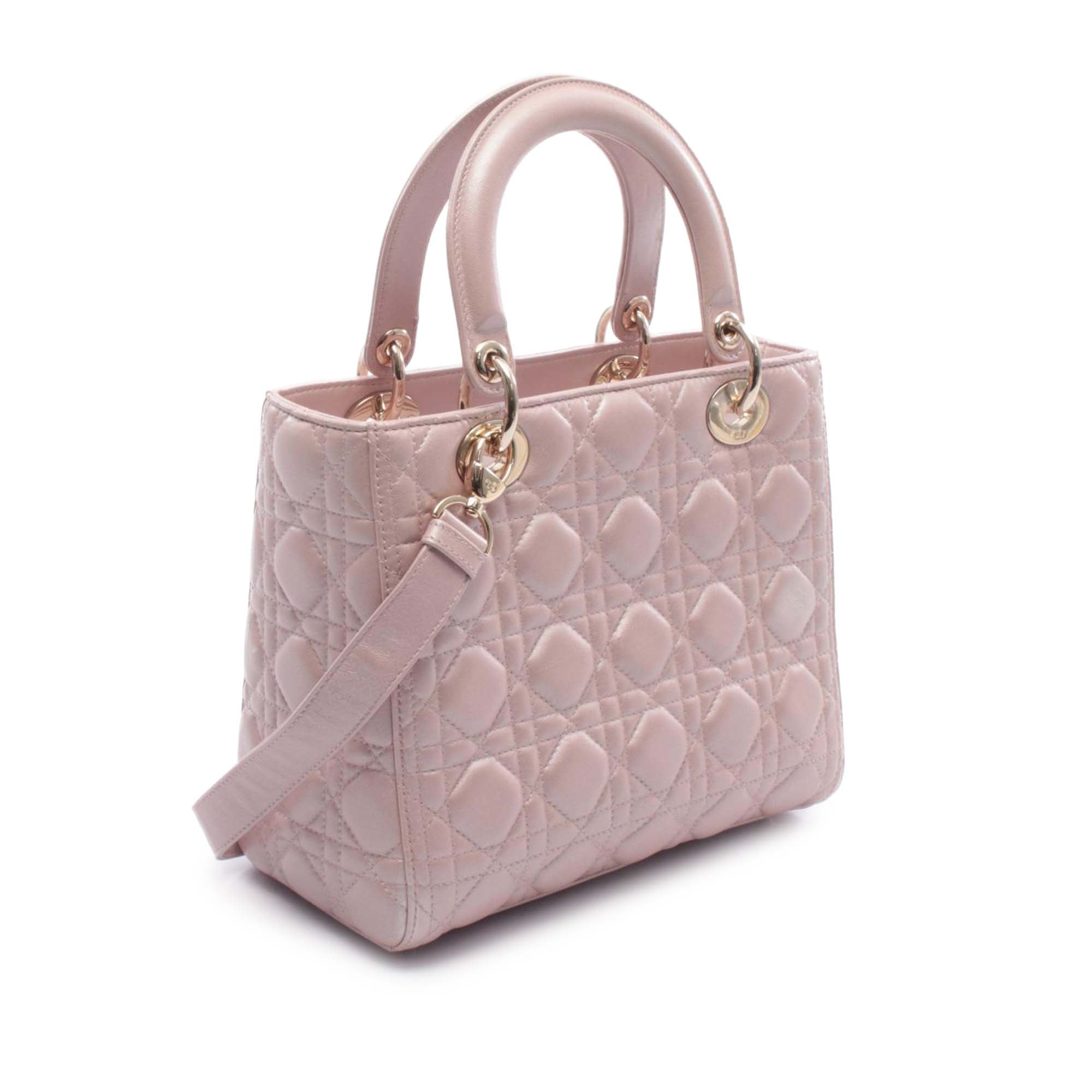 Dior Medium Iridescent Lambskin Cannage Lady Dior - image 2