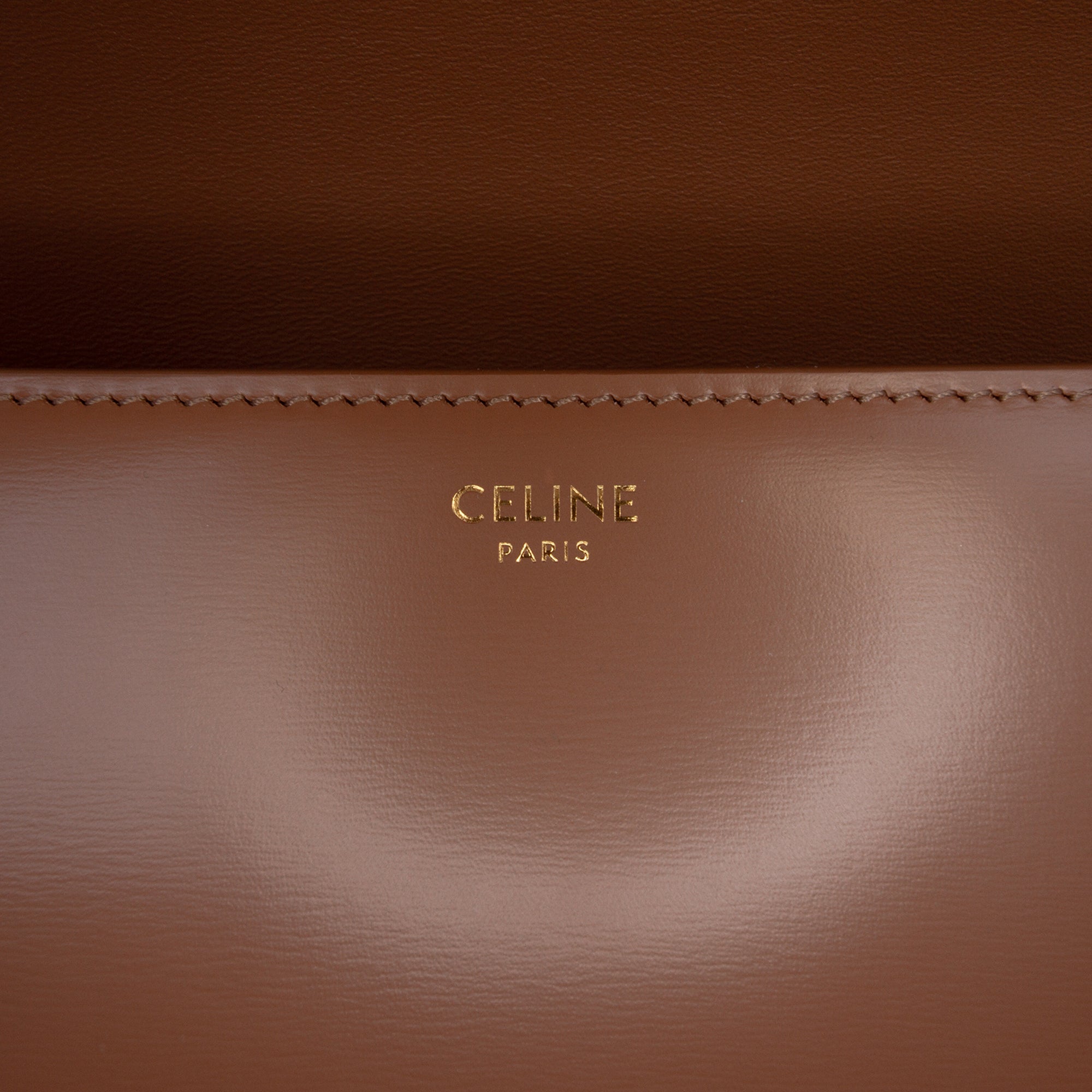 Celine Teen Shiny Calfskin Triomphe Crossbody - image 5