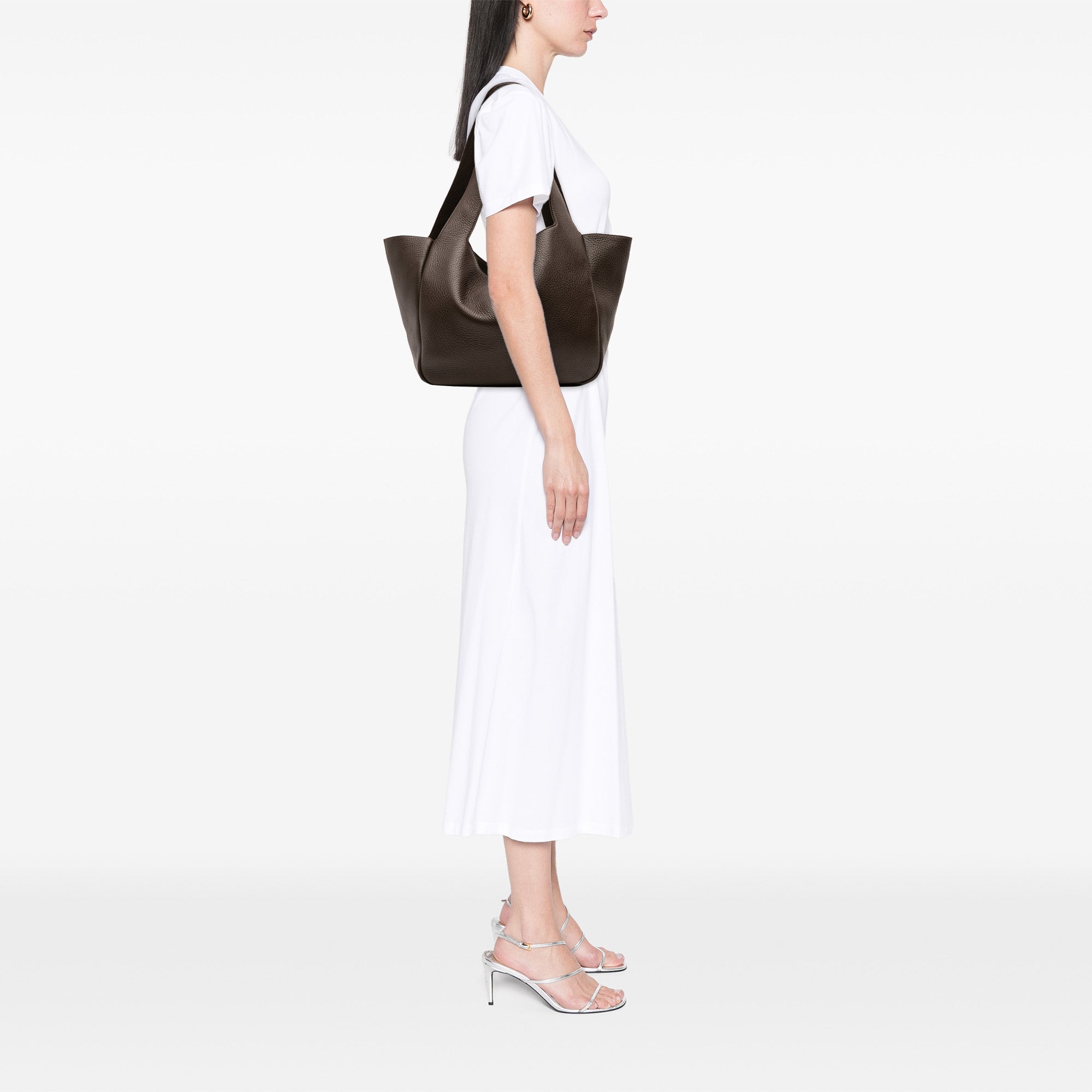 Saint Laurent Grained Deerskin Le 5 a 7 Bea Tote - image 8