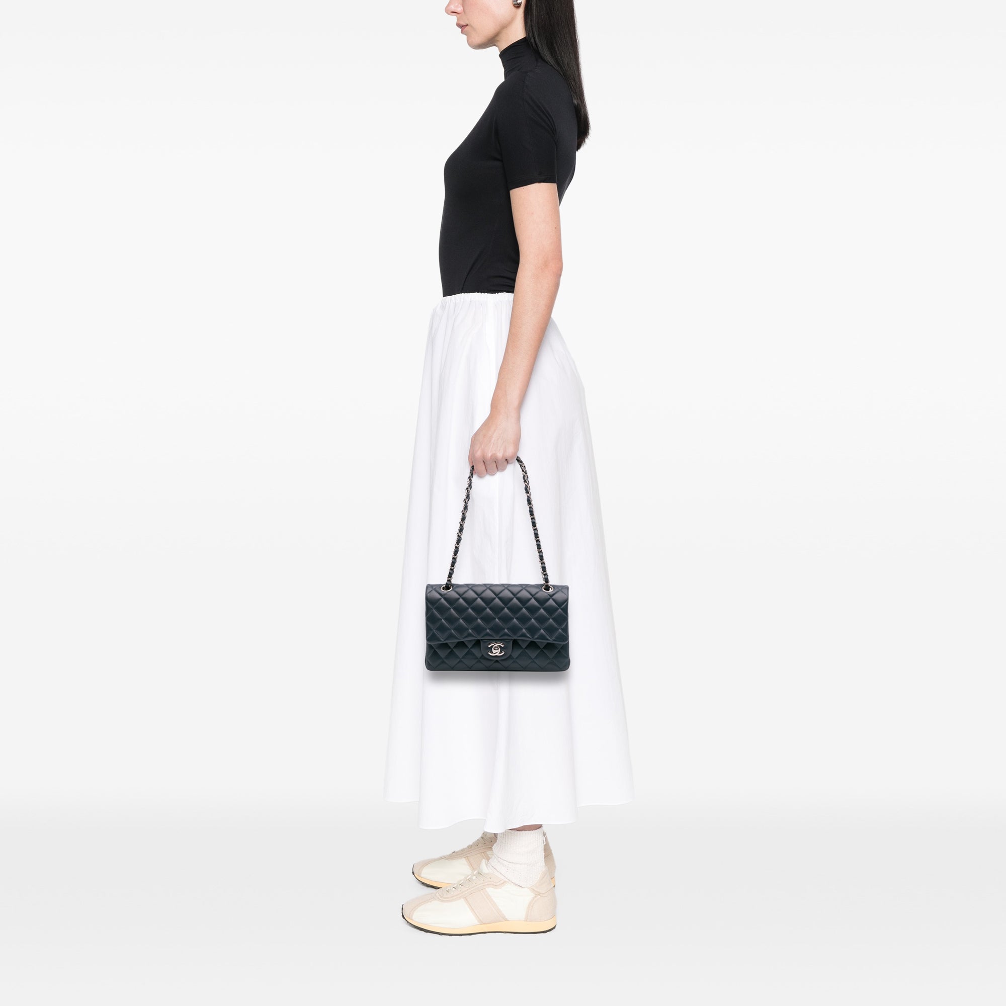 Chanel Medium Classic Lambskin Double Flap - image 13