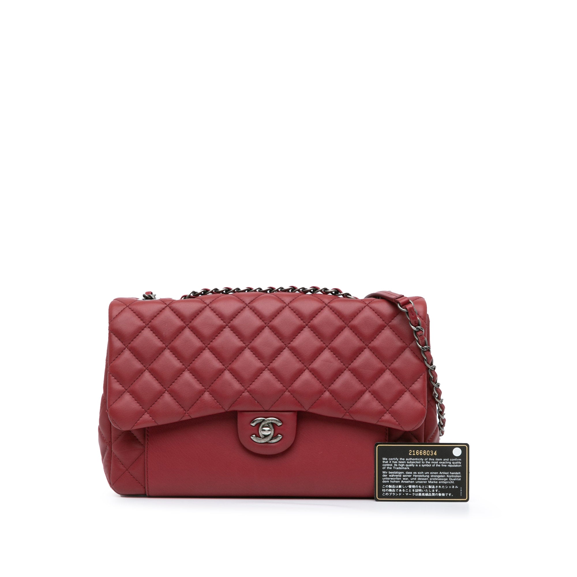 Chanel CC Quilted Lambskin Single Flap - image 11