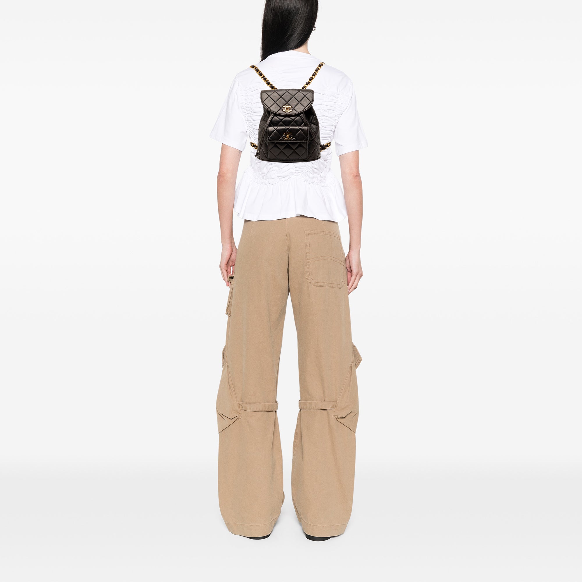 Chanel Medium Quilted Lambskin Duma Backpack - image 8