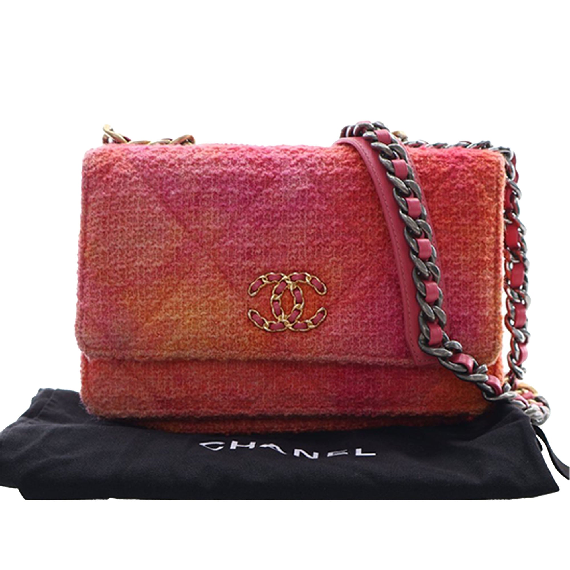 Chanel Tweed Ombre 19 Wallet On Chain - image 15