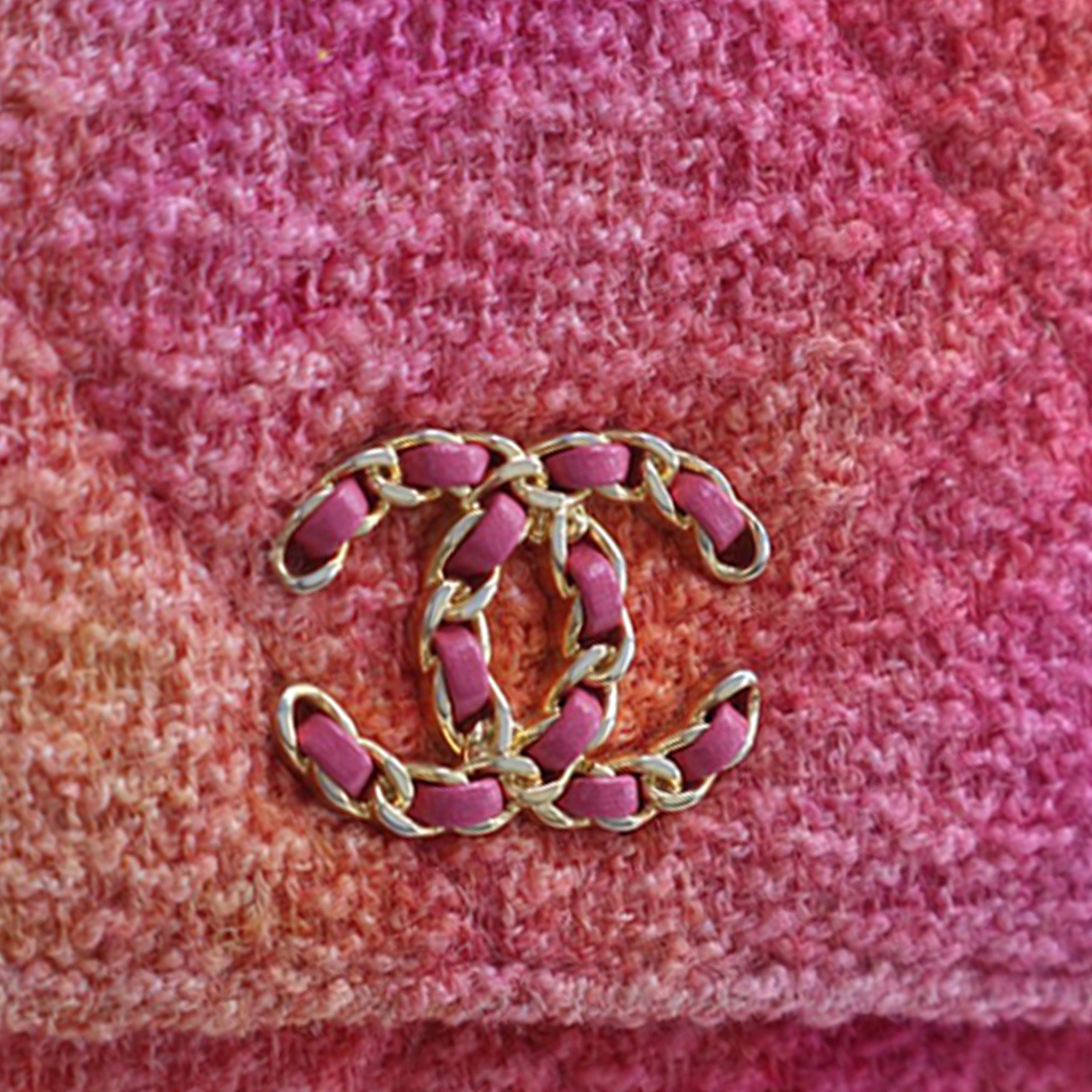 Chanel Tweed Ombre 19 Wallet On Chain - image 6