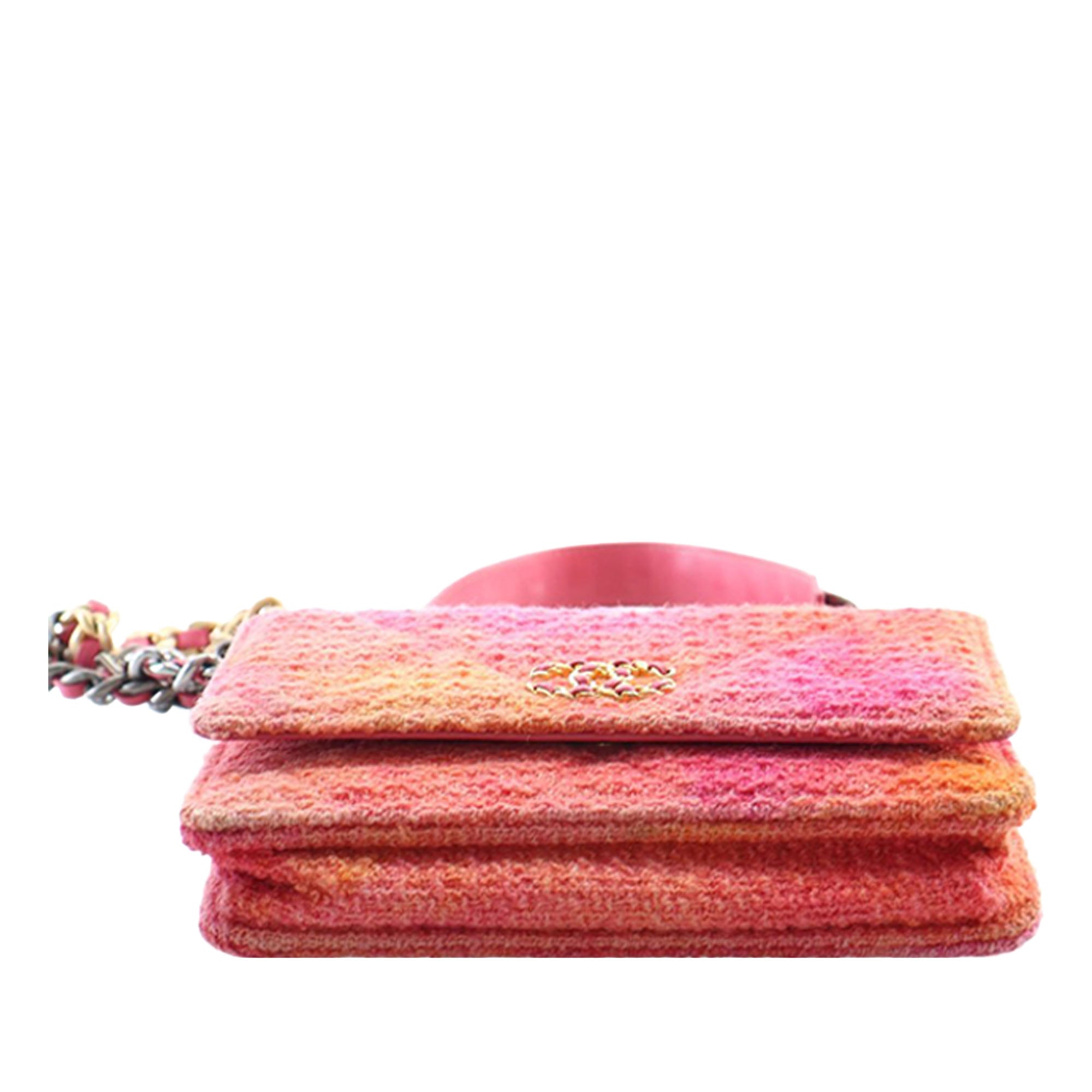 Chanel Tweed Ombre 19 Wallet On Chain - image 8