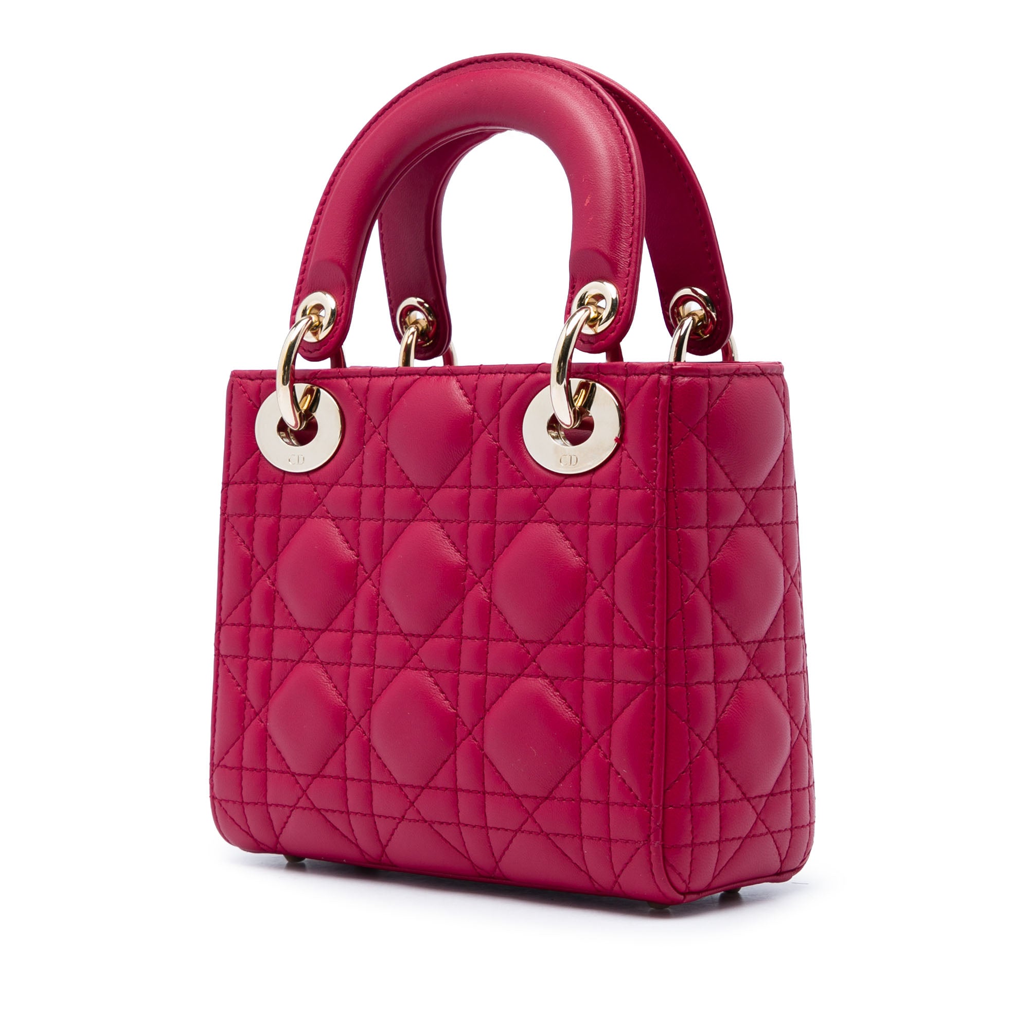 Dior Mini Lambskin Cannage Lady Dior - image 2