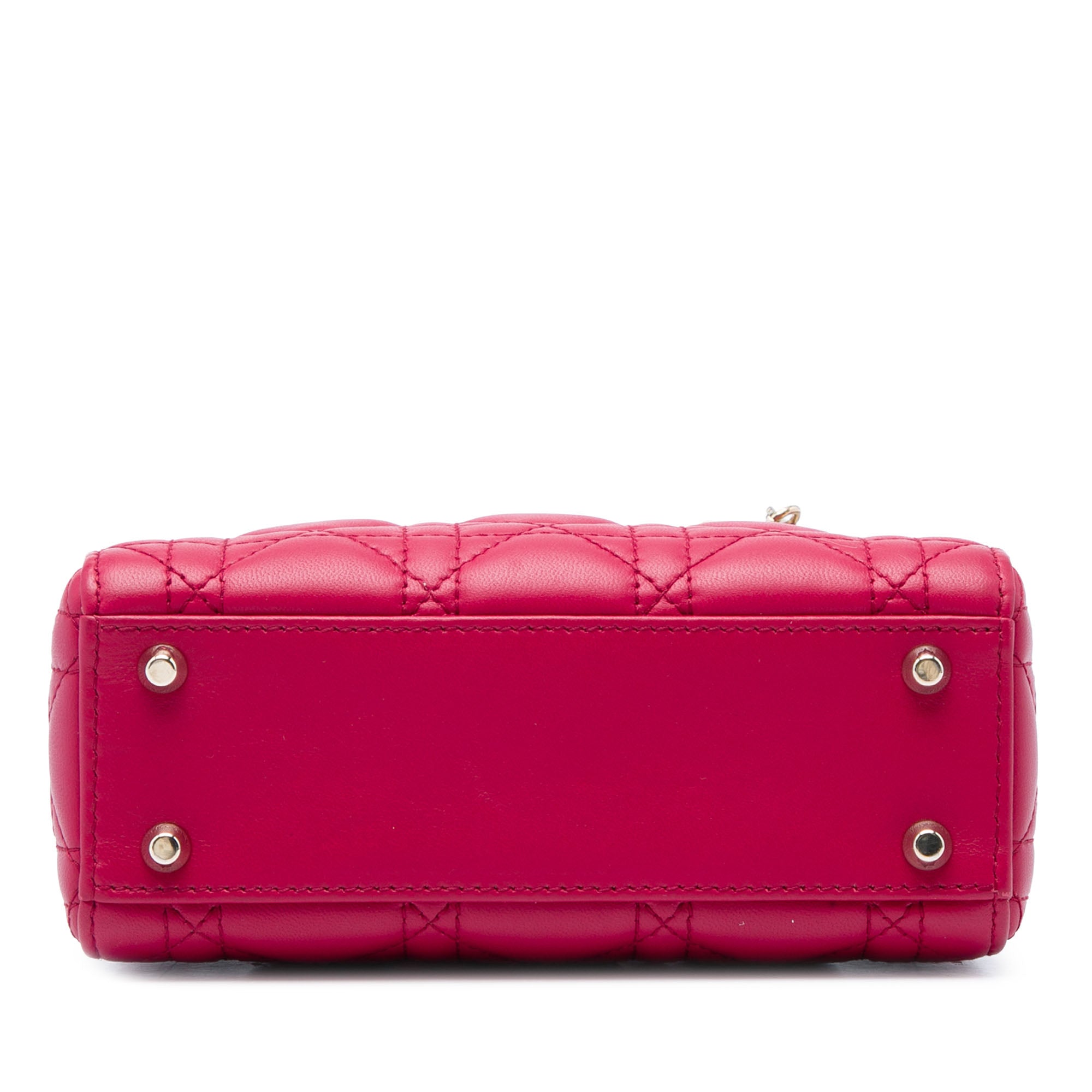 Dior Mini Lambskin Cannage Lady Dior - image 3