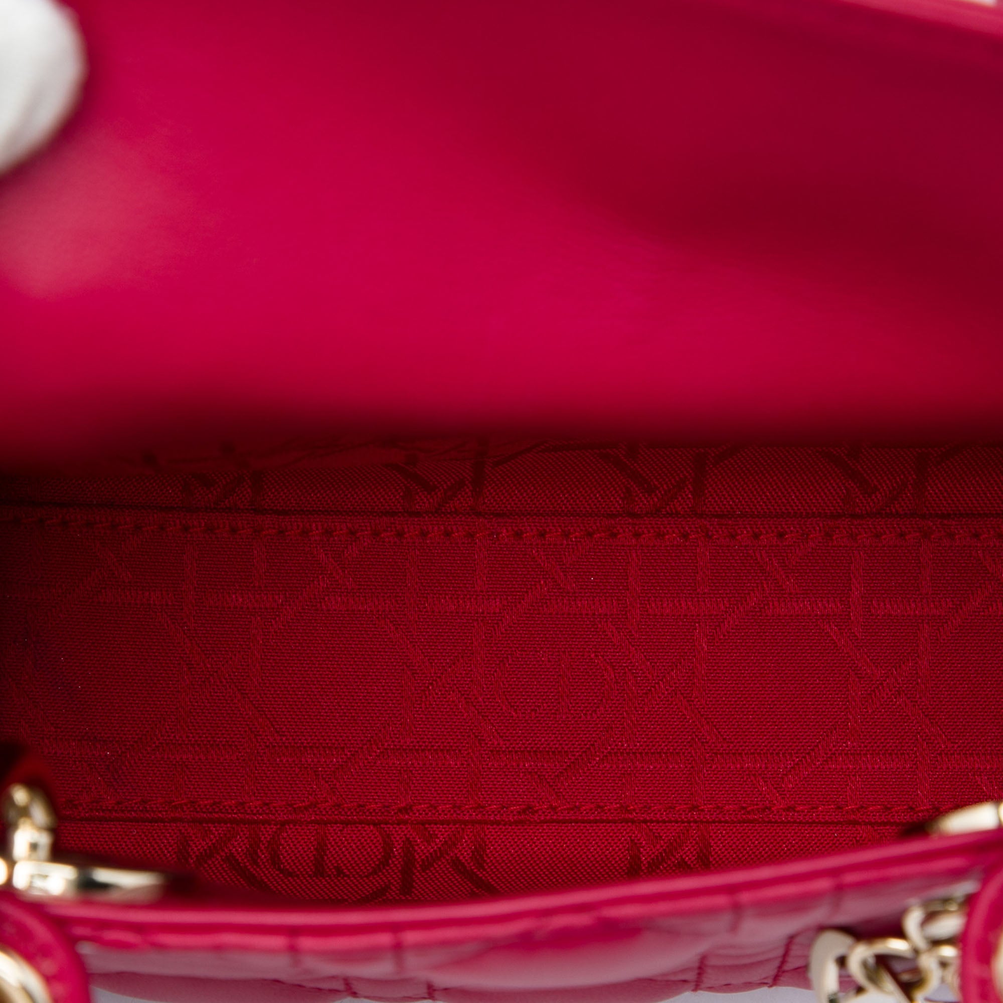 Dior Mini Lambskin Cannage Lady Dior - image 4