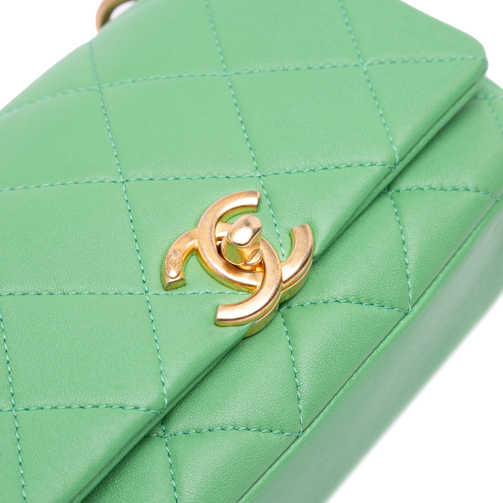 Chanel Small Quilted Lambskin Chain Is More Flap - image 7