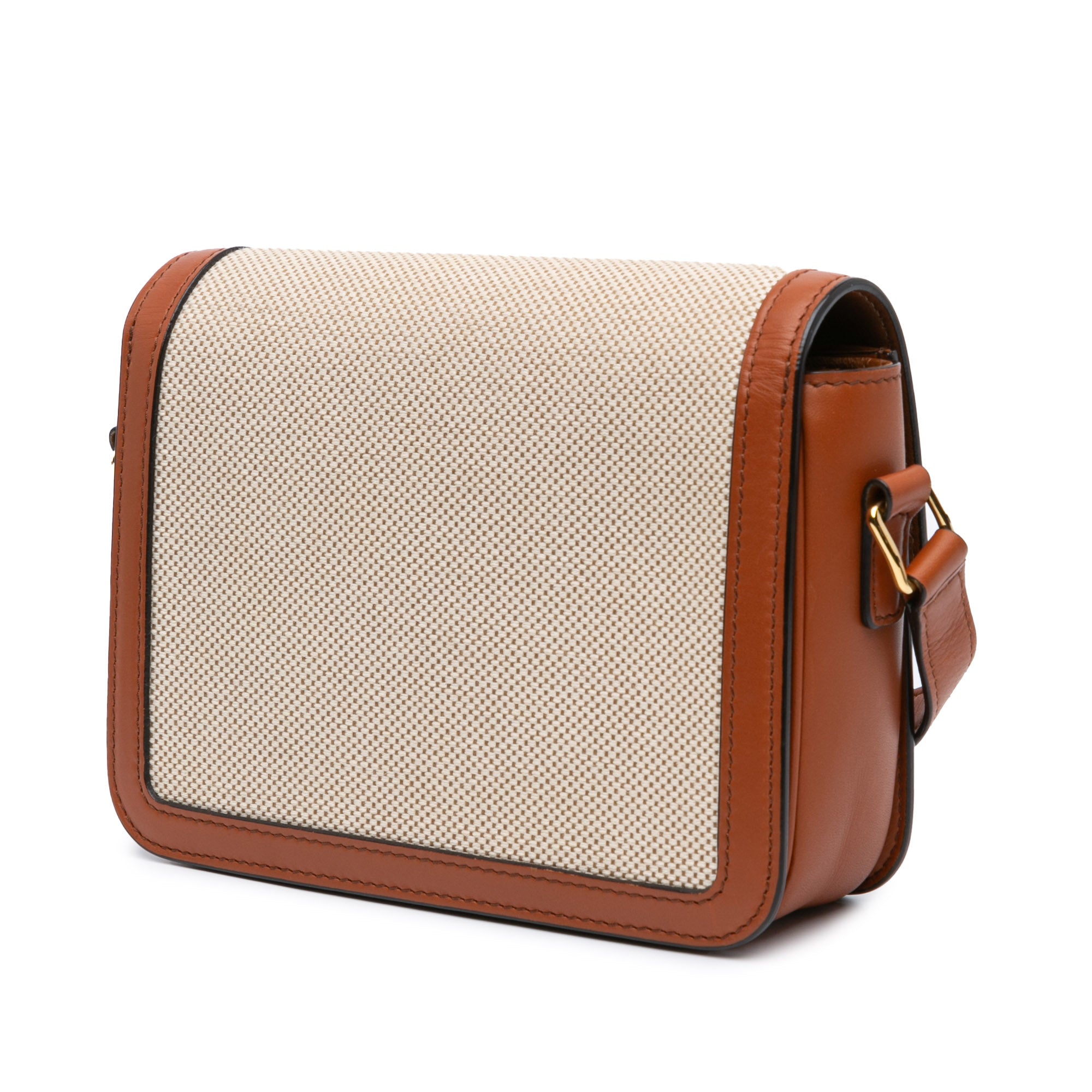 Celine Teen Canvas and Calfskin Triomphe Crossbody - image 2
