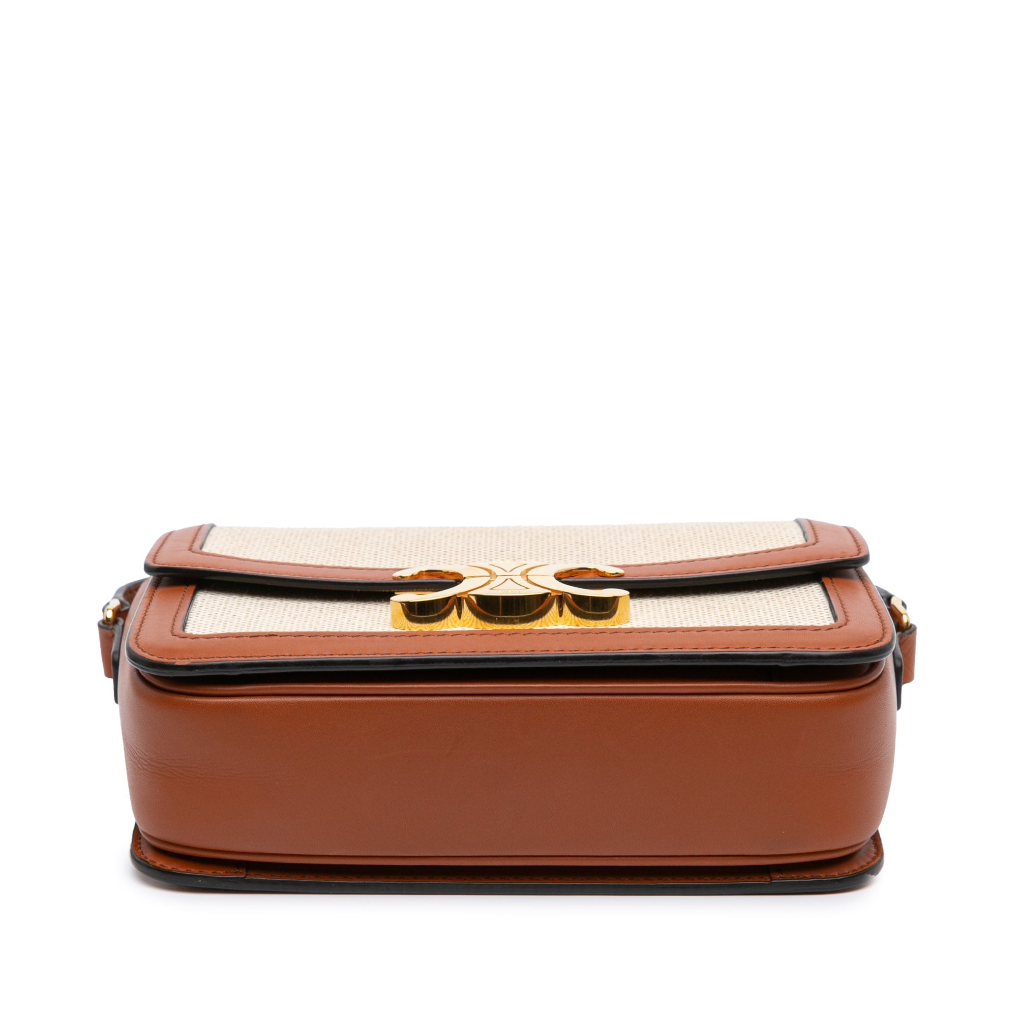 Celine Teen Canvas and Calfskin Triomphe Crossbody - image 3