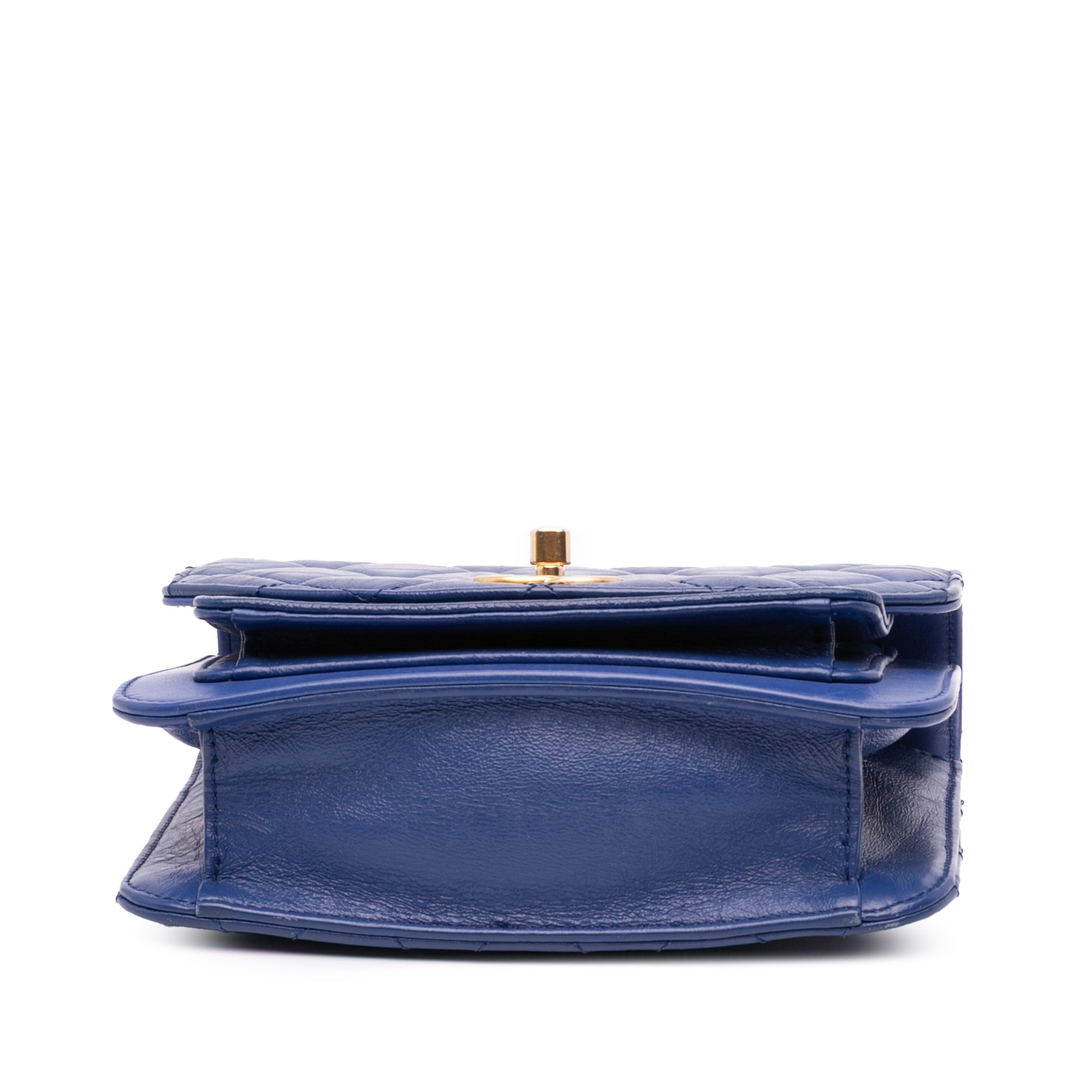 Chanel Mini Quilted Aged Calfskin and Caviar Chain Handle Flap - image 3