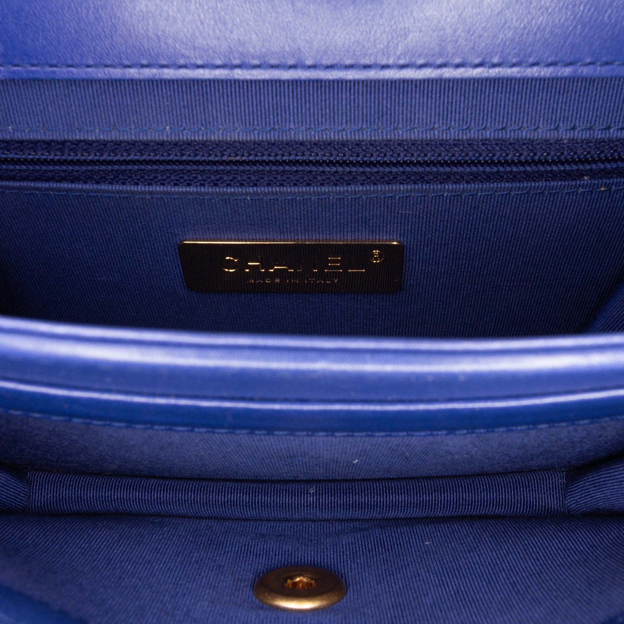 Chanel Mini Quilted Aged Calfskin and Caviar Chain Handle Flap - image 5