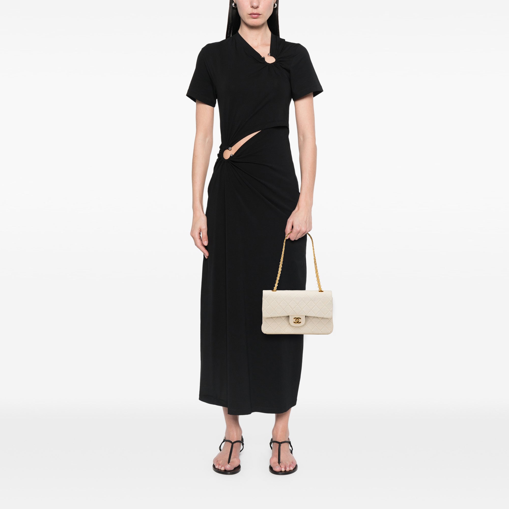 Chanel Medium Classic Jersey Double Flap - image 11
