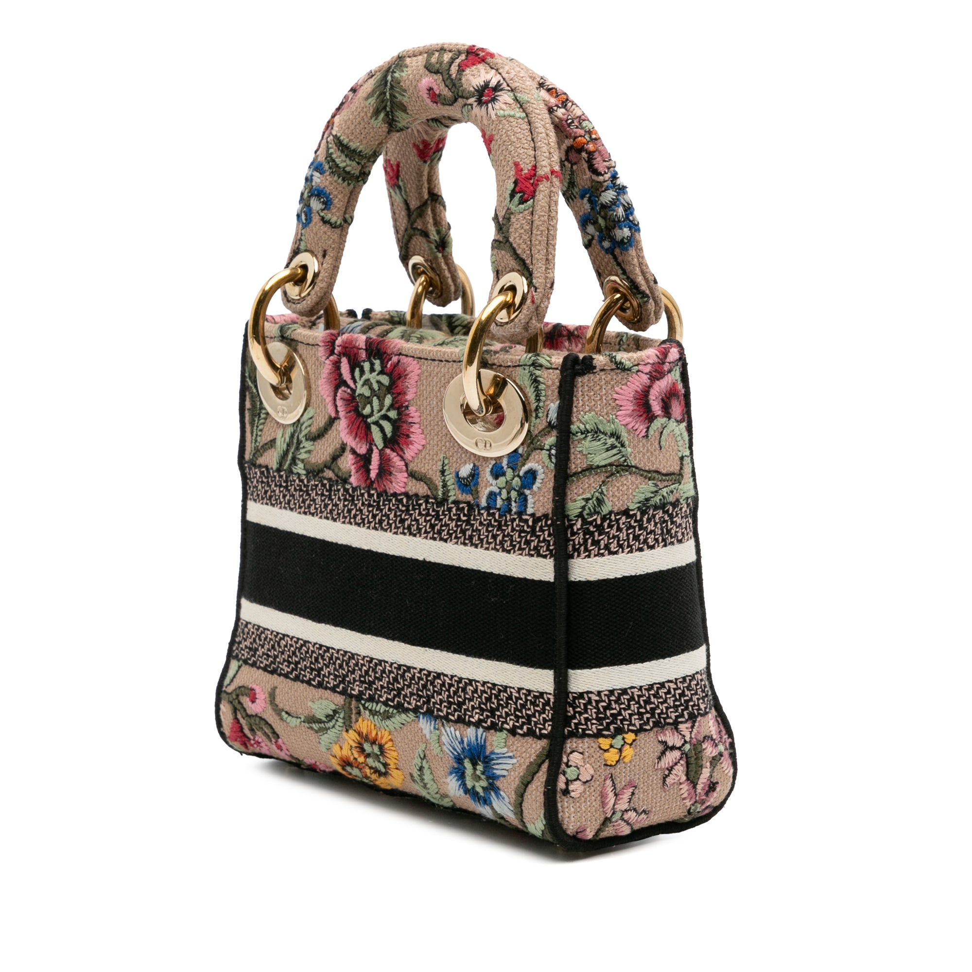 Dior Mini Embroidered Canvas Petites Fleurs Toile De Jouy Lady D Lite - image 2