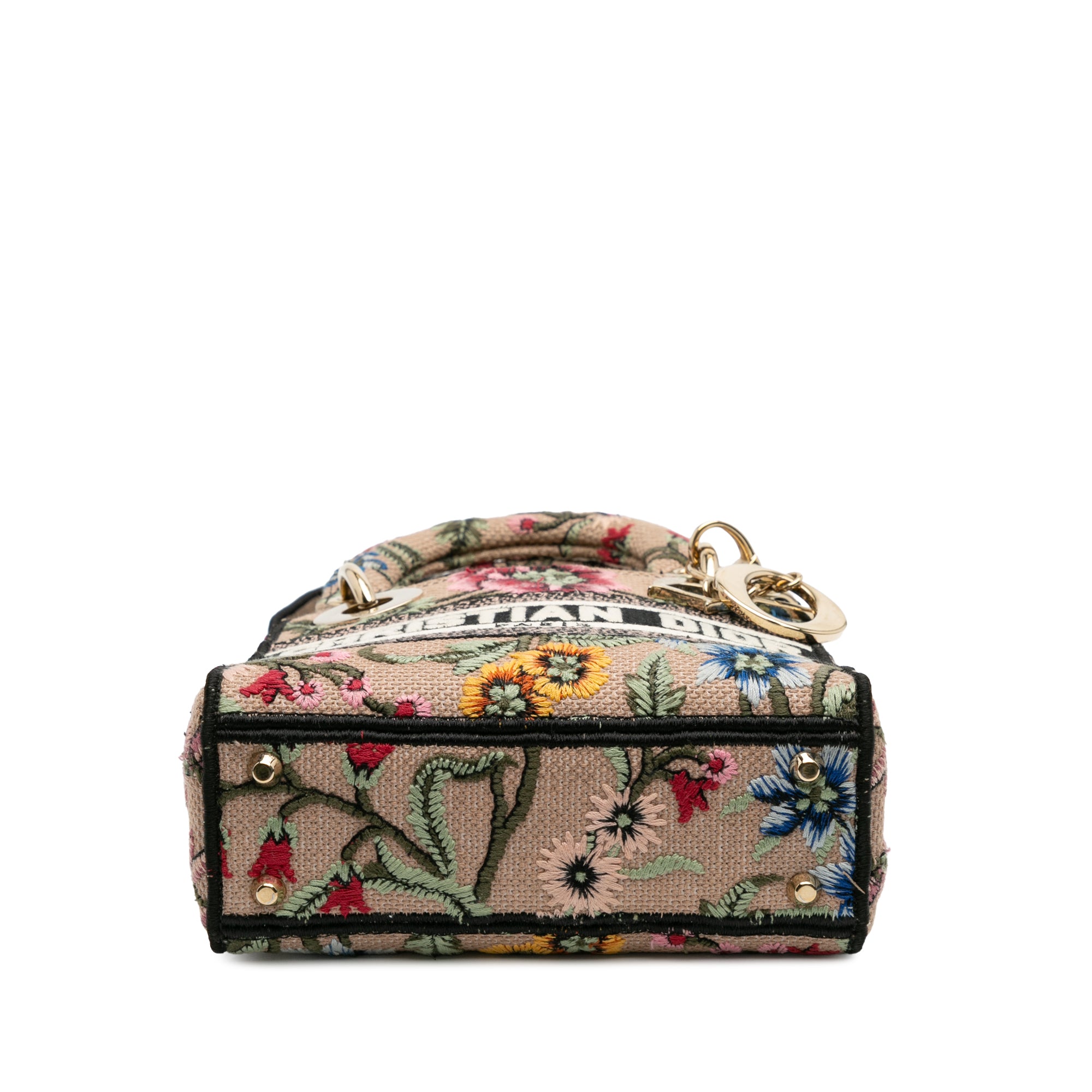Dior Mini Embroidered Canvas Petites Fleurs Toile De Jouy Lady D Lite - image 3