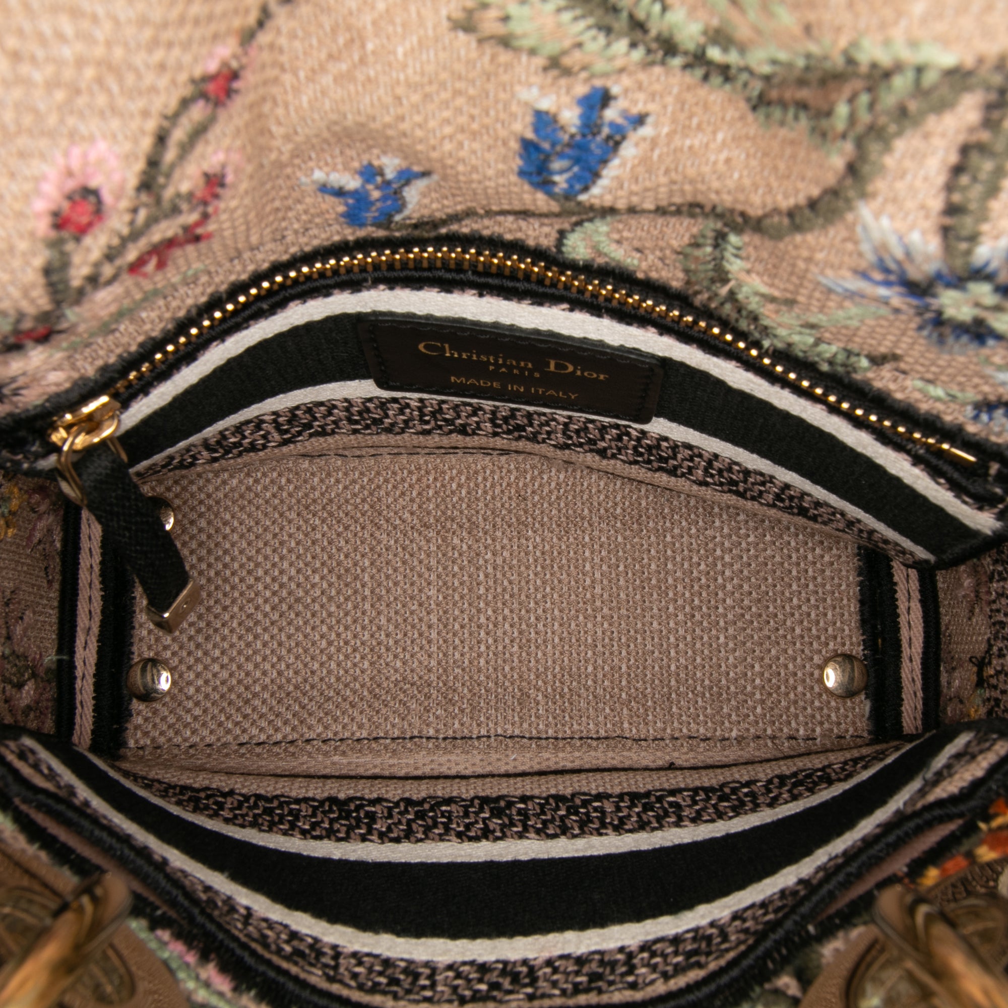 Dior Mini Embroidered Canvas Petites Fleurs Toile De Jouy Lady D Lite - image 4