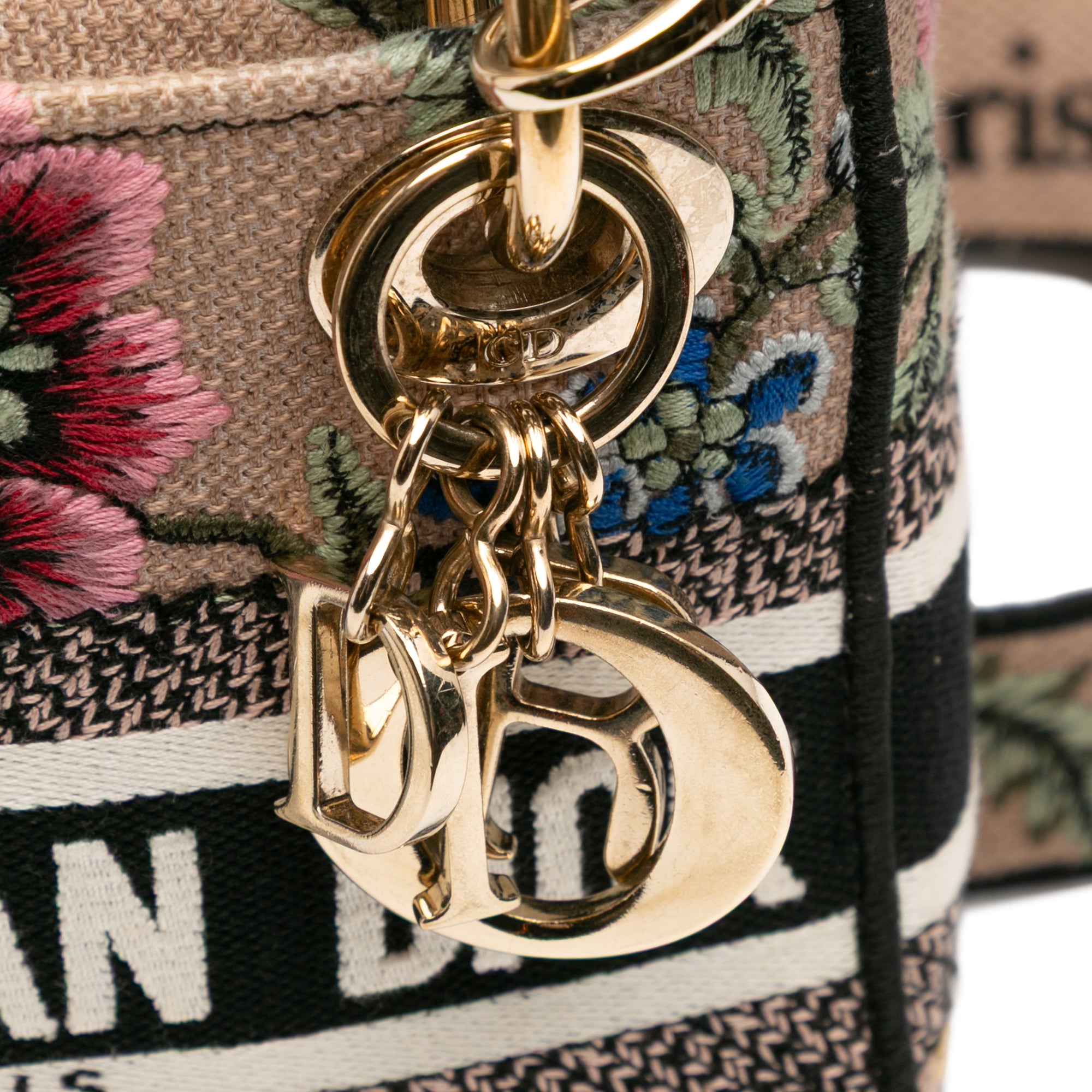 Dior Mini Embroidered Canvas Petites Fleurs Toile De Jouy Lady D Lite - image 6