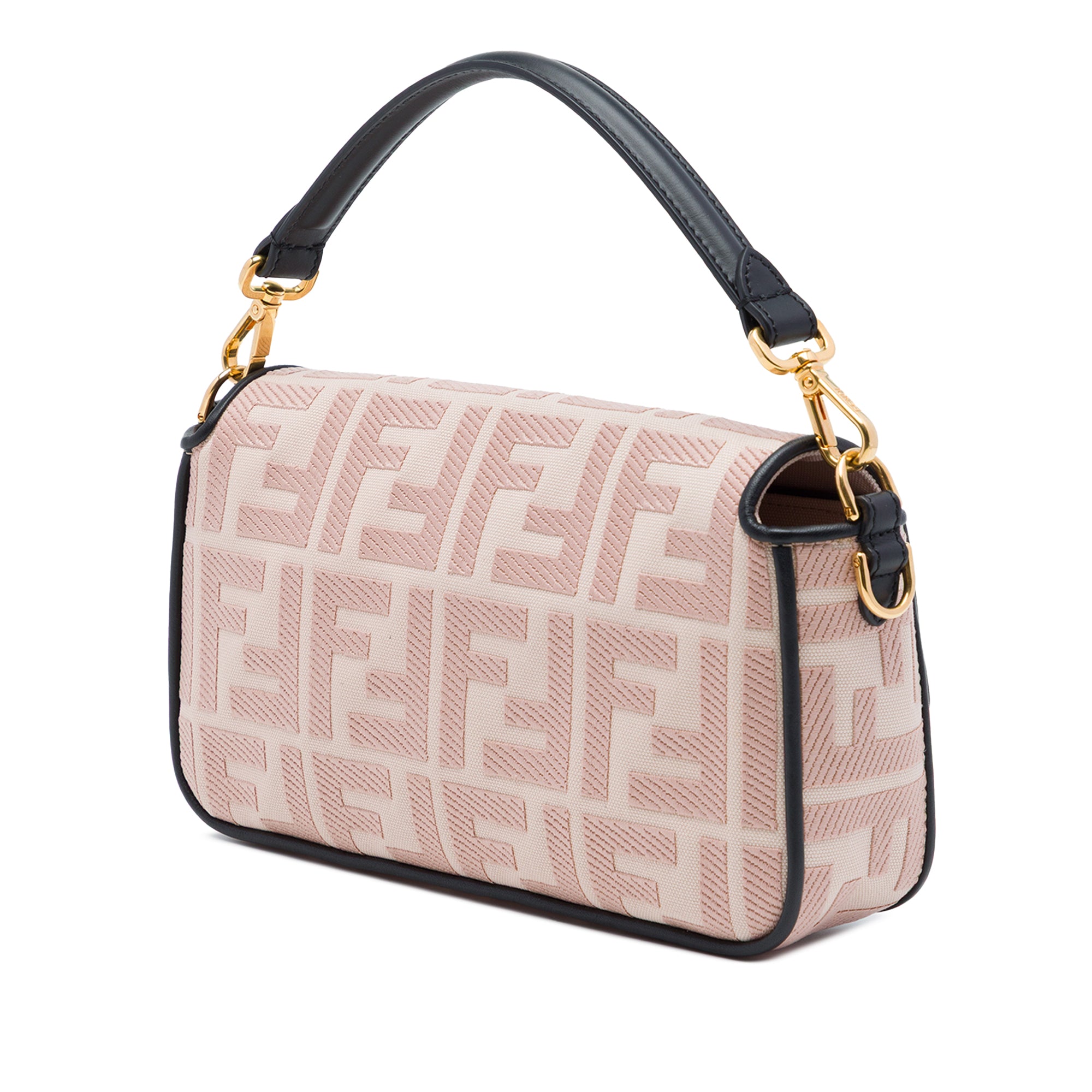 Fendi Zucca Embroidered Canvas Baguette Satchel - image 2