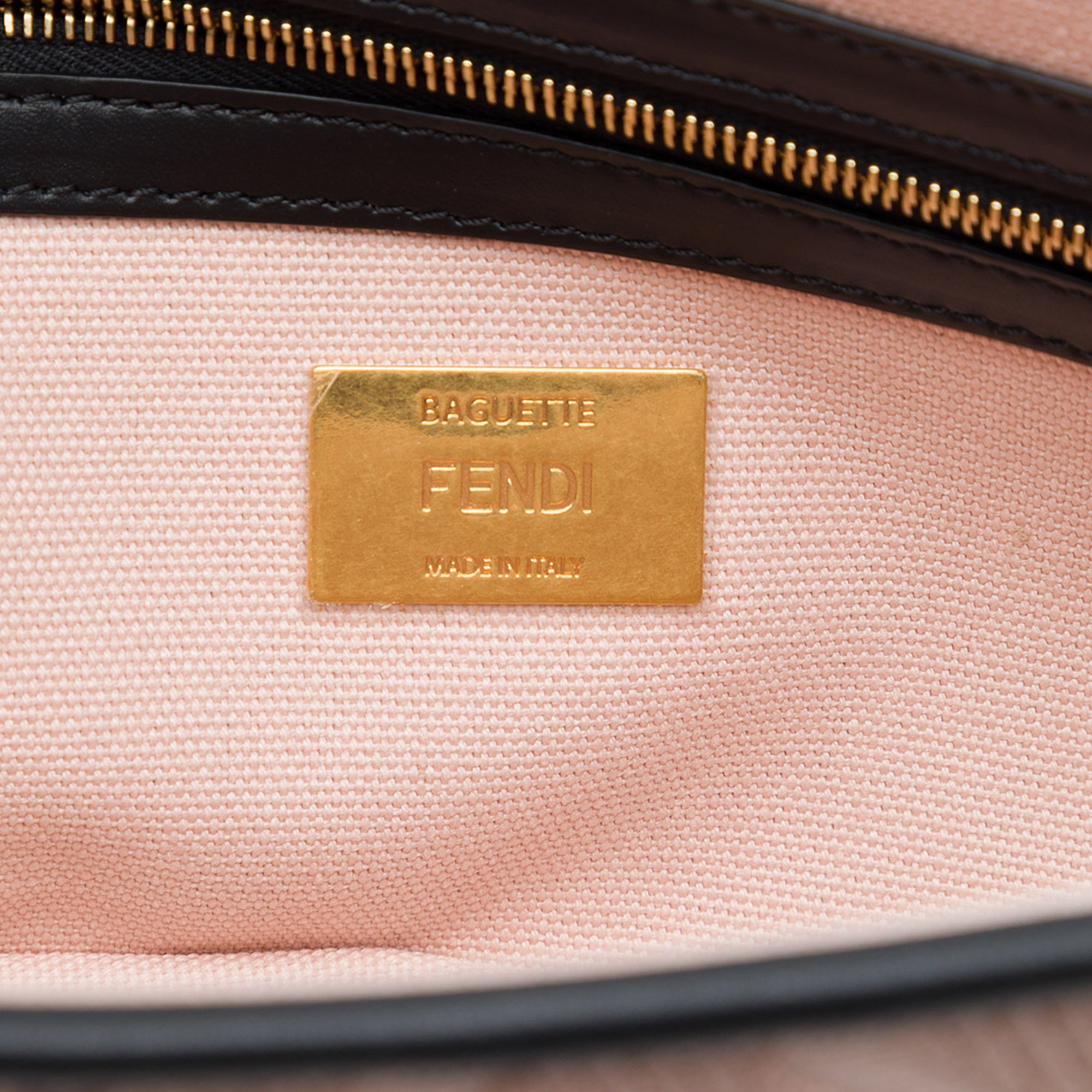 Fendi Zucca Embroidered Canvas Baguette Satchel - image 5