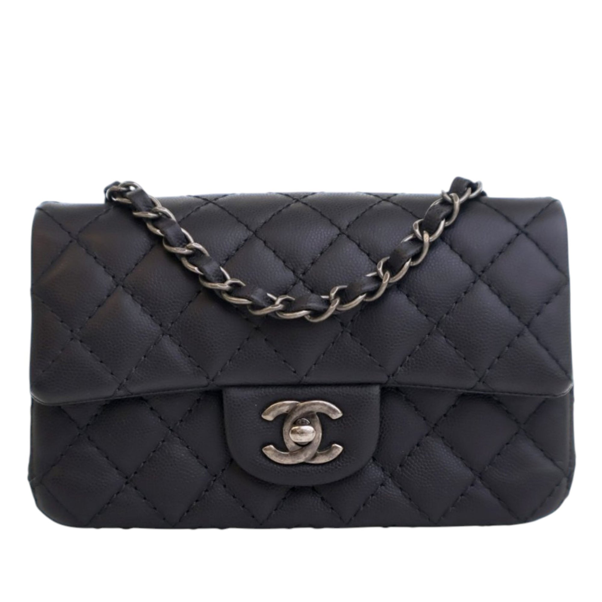 Chanel Mini Rectangular Classic Caviar Stitch It Single Flap - image 1