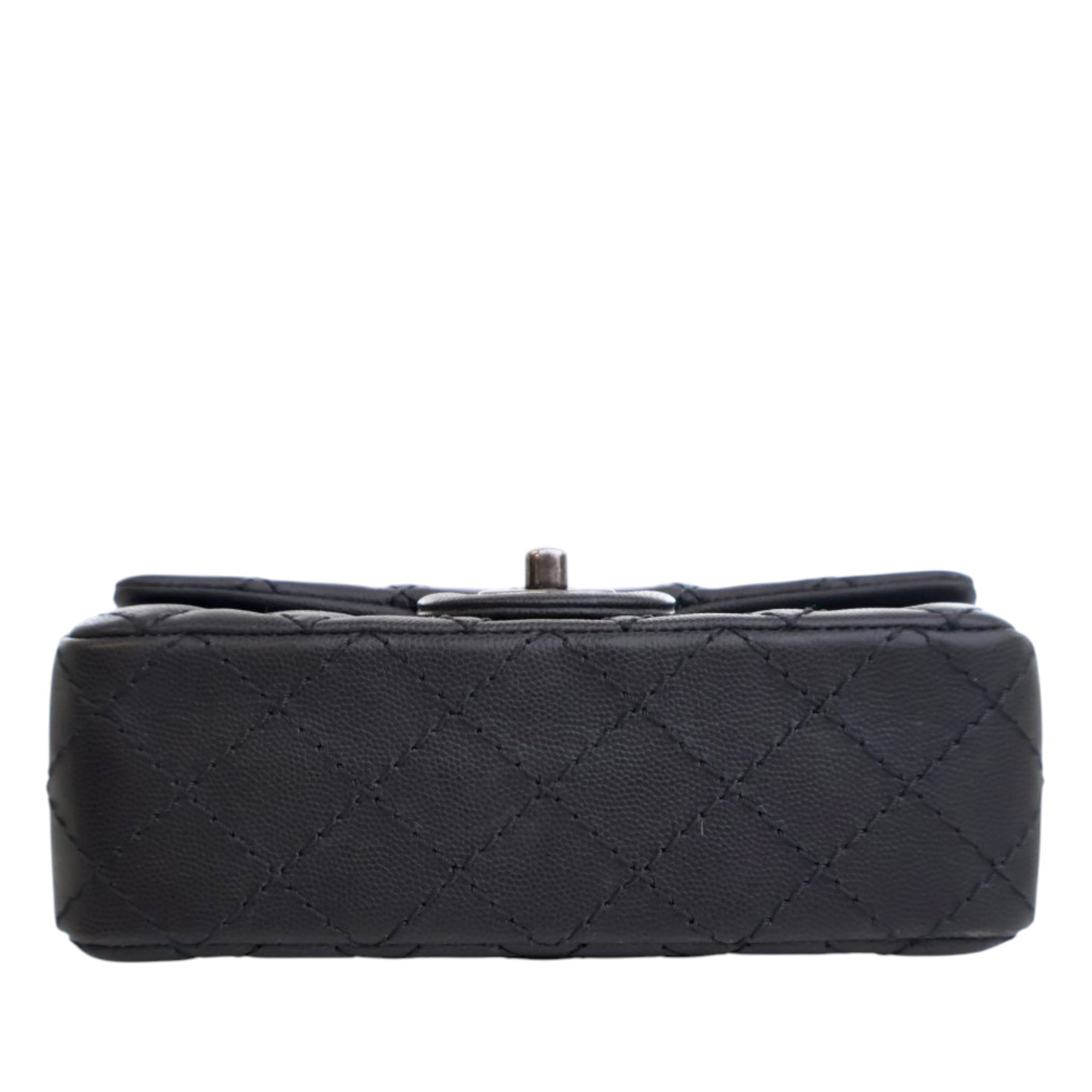 Chanel Mini Rectangular Classic Caviar Stitch It Single Flap - image 5