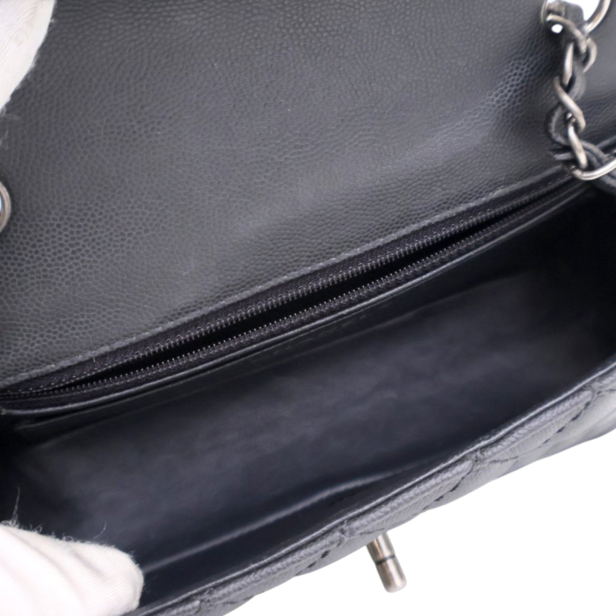 Chanel Mini Rectangular Classic Caviar Stitch It Single Flap - image 6