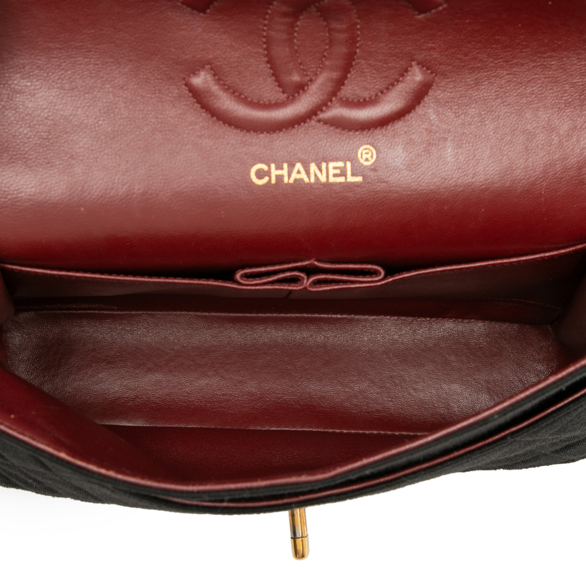 Chanel Medium Classic Jersey Bijoux Chain Double Flap - image 4