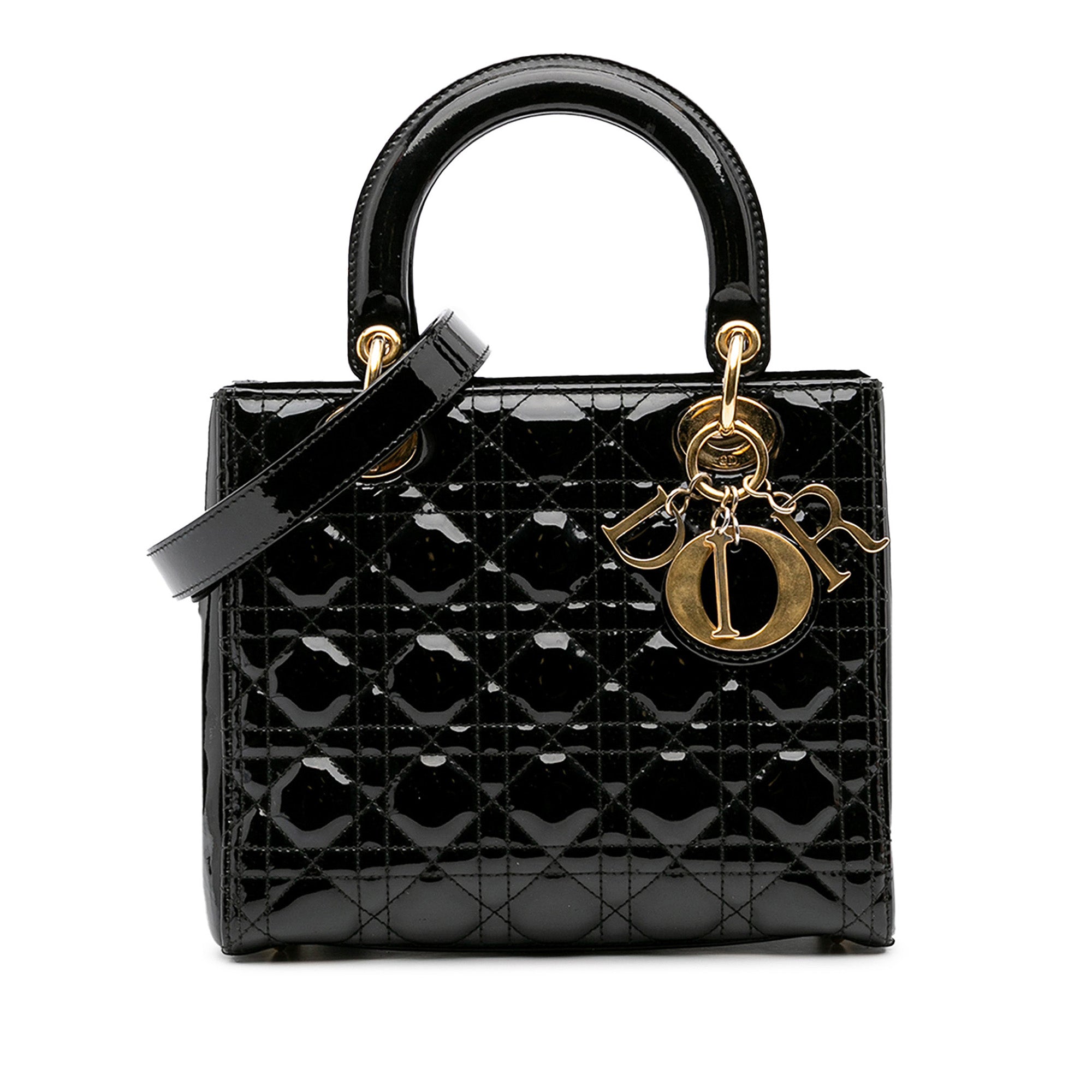 Dior Medium Patent Cannage Lady Dior - image 1