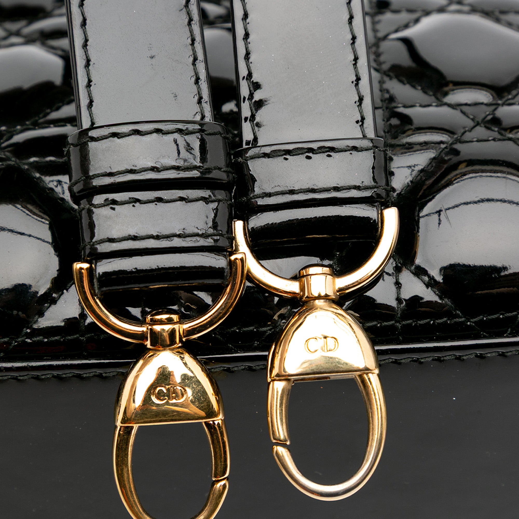 Dior Medium Patent Cannage Lady Dior - image 12