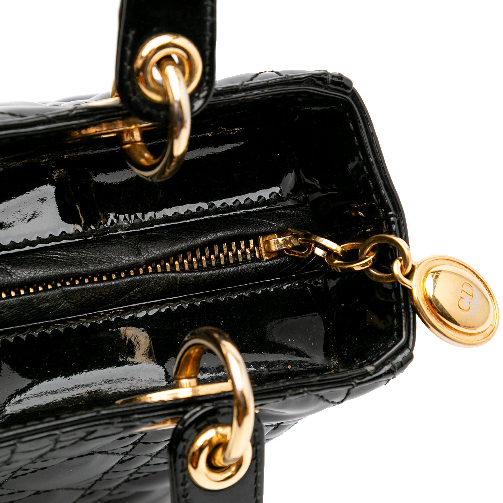 Dior Medium Patent Cannage Lady Dior - image 7