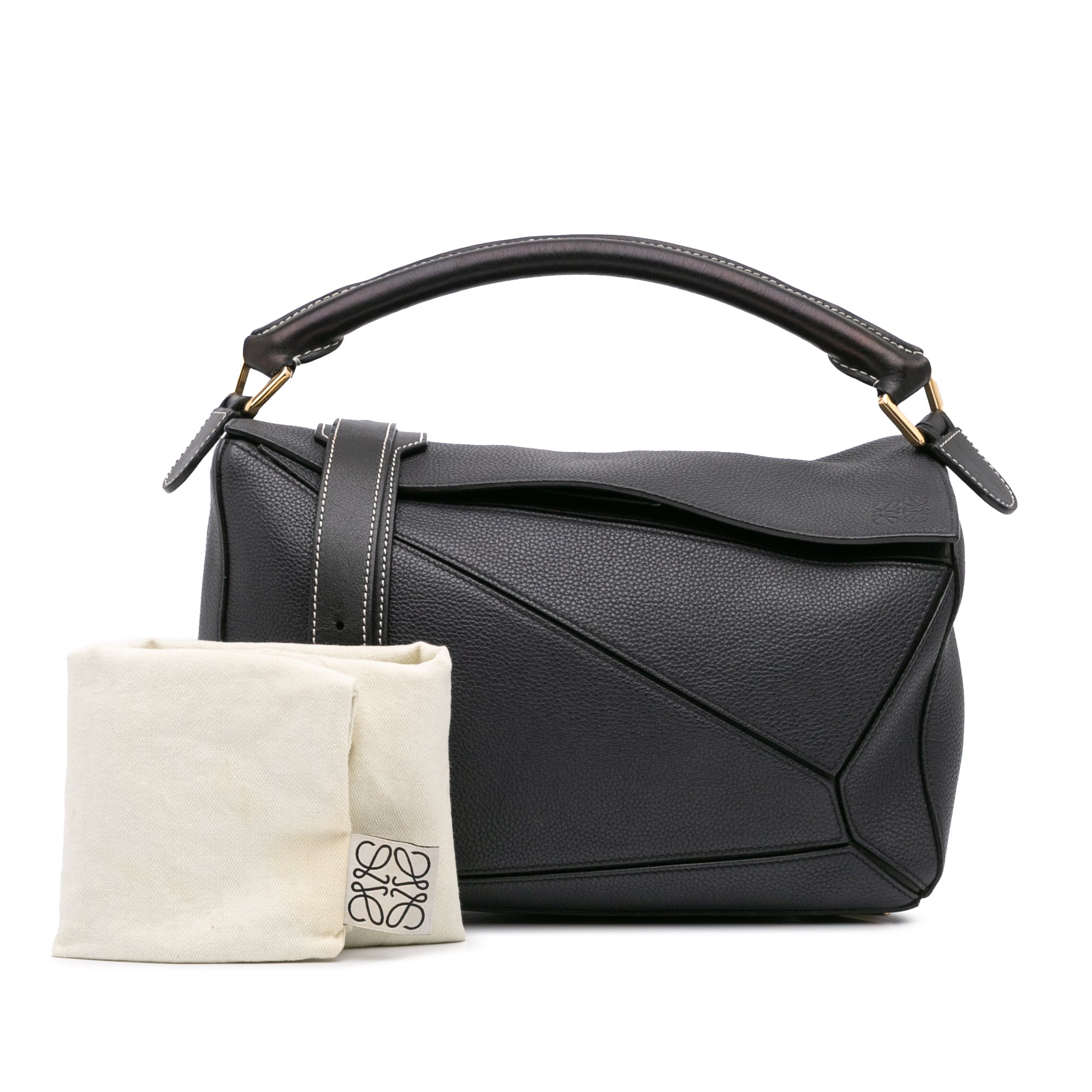 LOEWE Medium Calfskin Puzzle Satchel - image 11