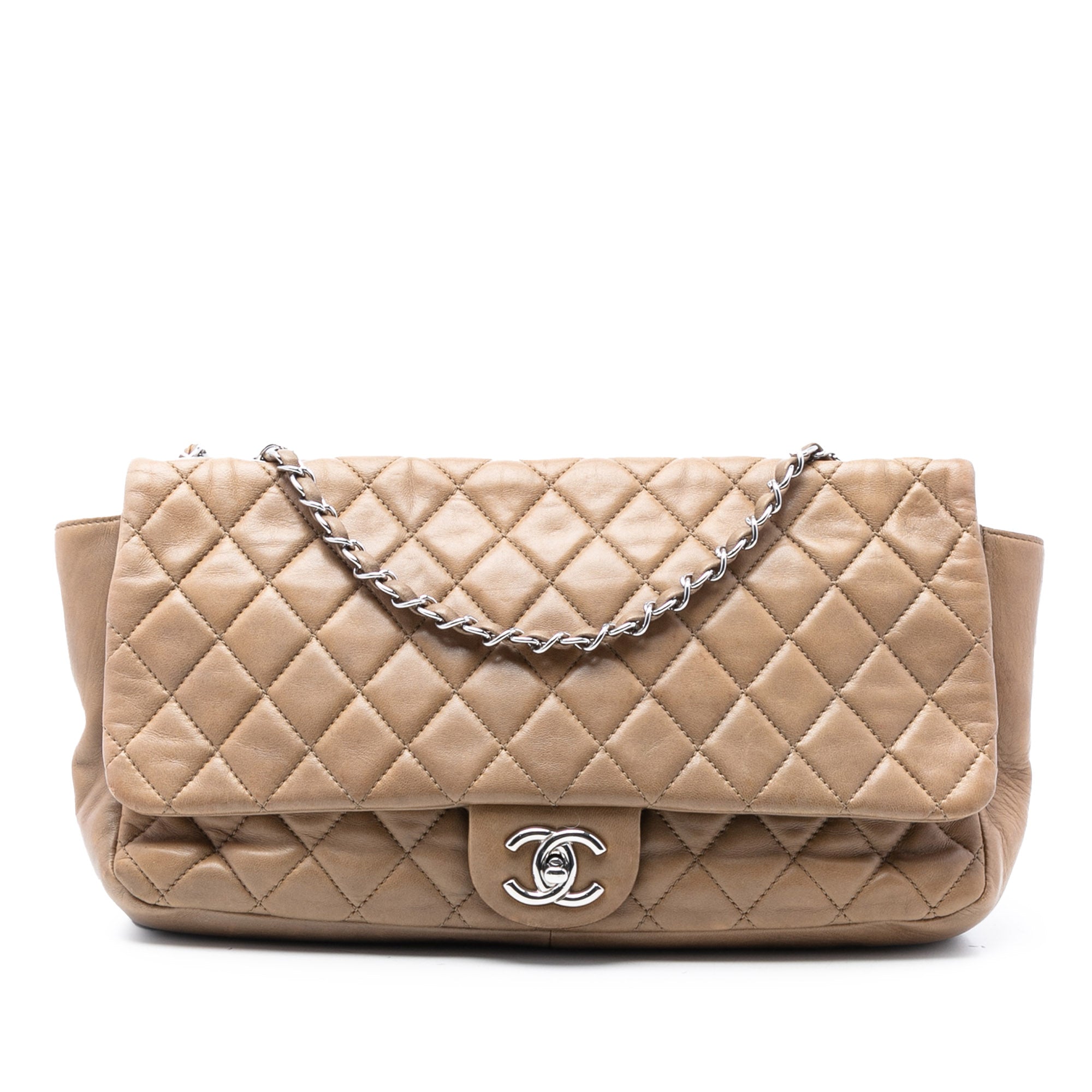 Chanel Jumbo Quilted Lambskin Coco Rain Flap - image 1