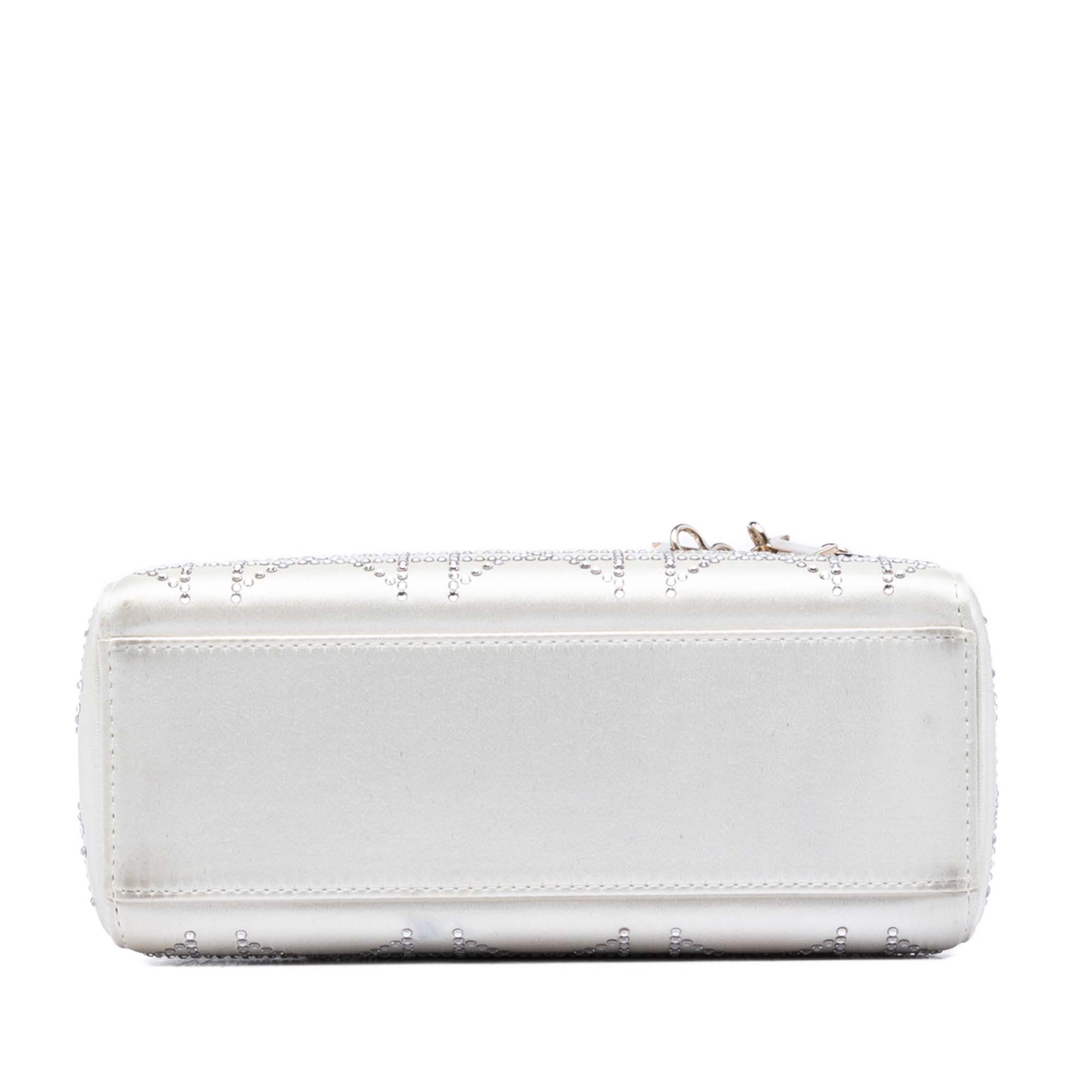 Dior Mini Satin Cannage Crystal Embellished Lady Dior - image 3