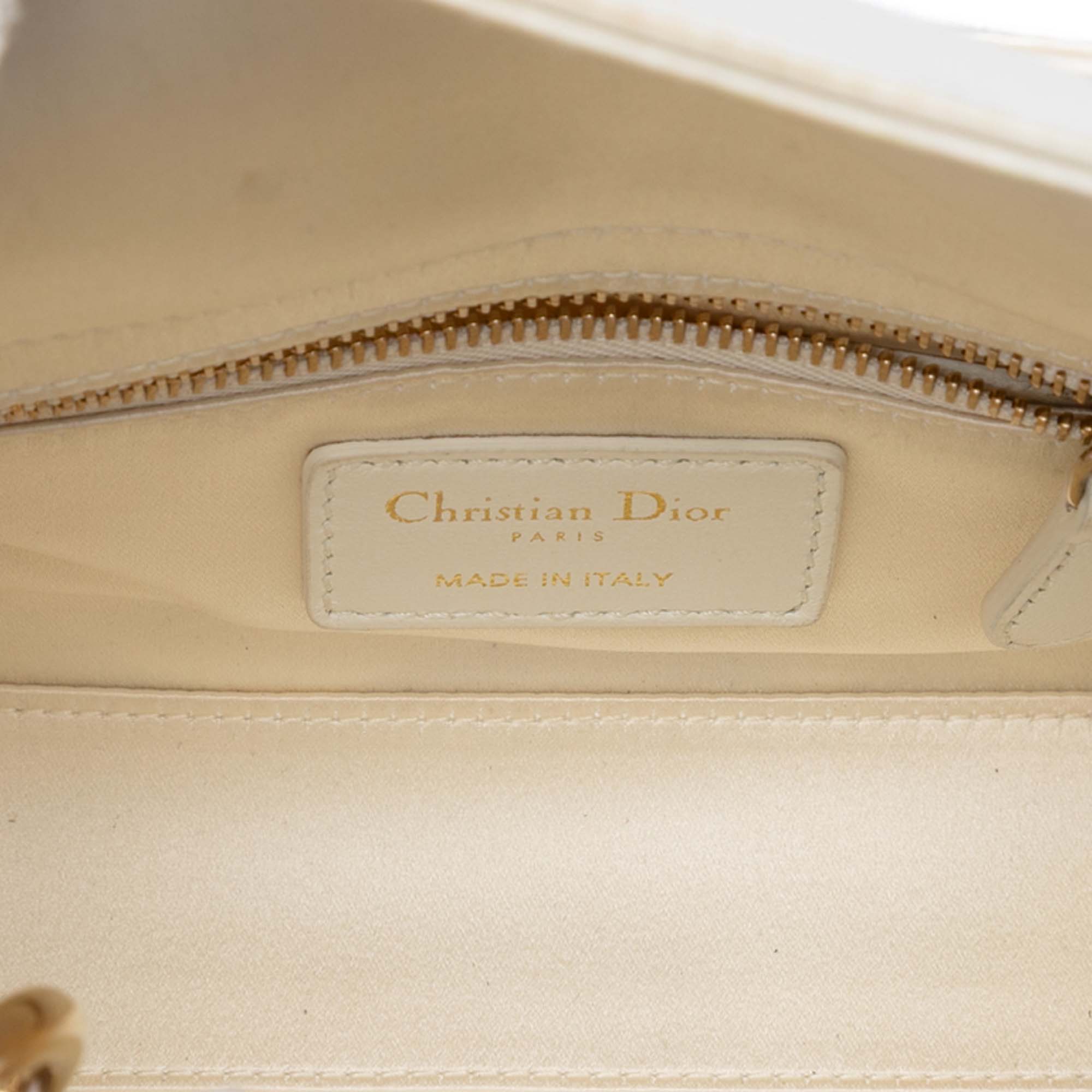Dior Mini Satin Cannage Crystal Embellished Lady Dior - image 4