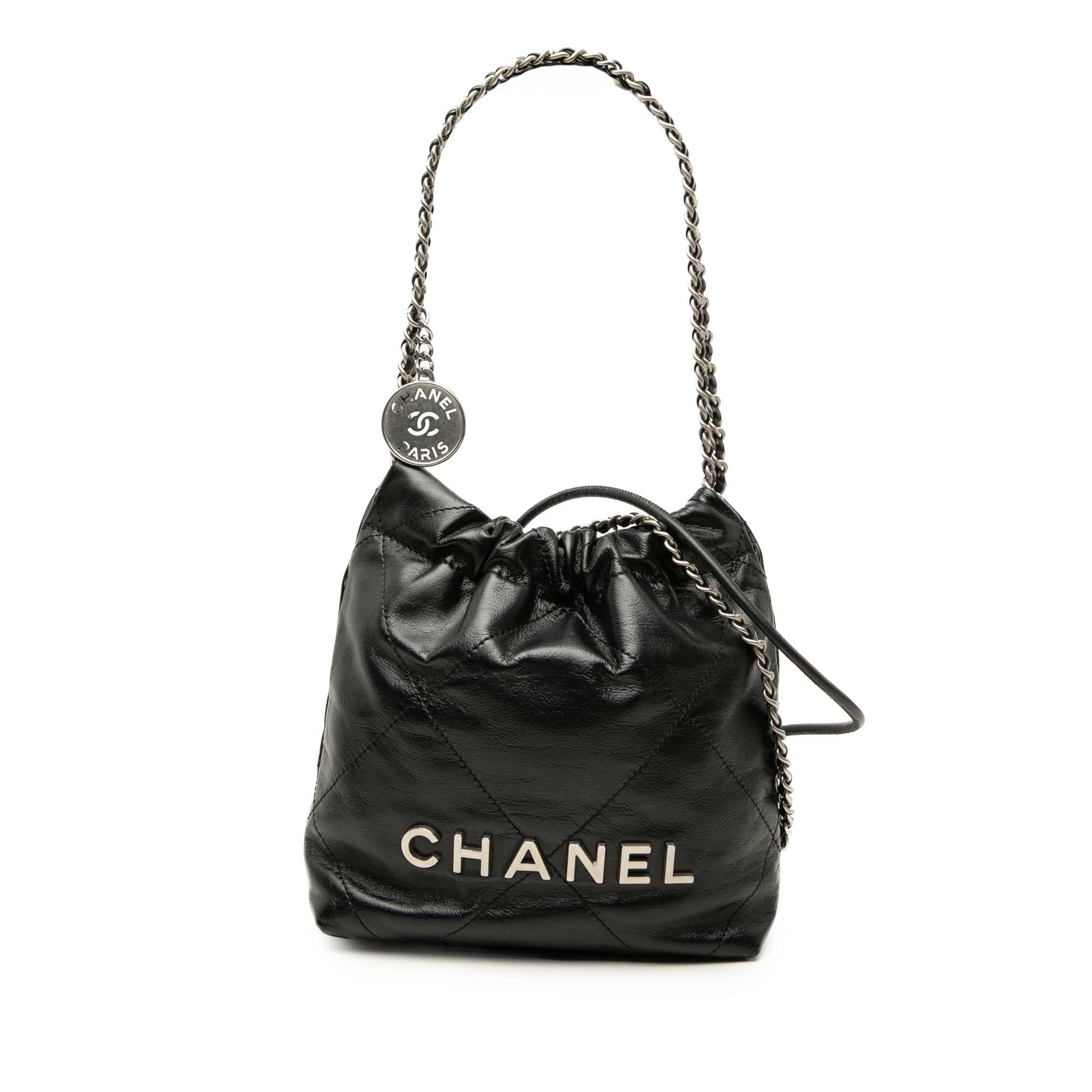 Chanel Mini Shiny Calfskin 22 Handbag - image 1