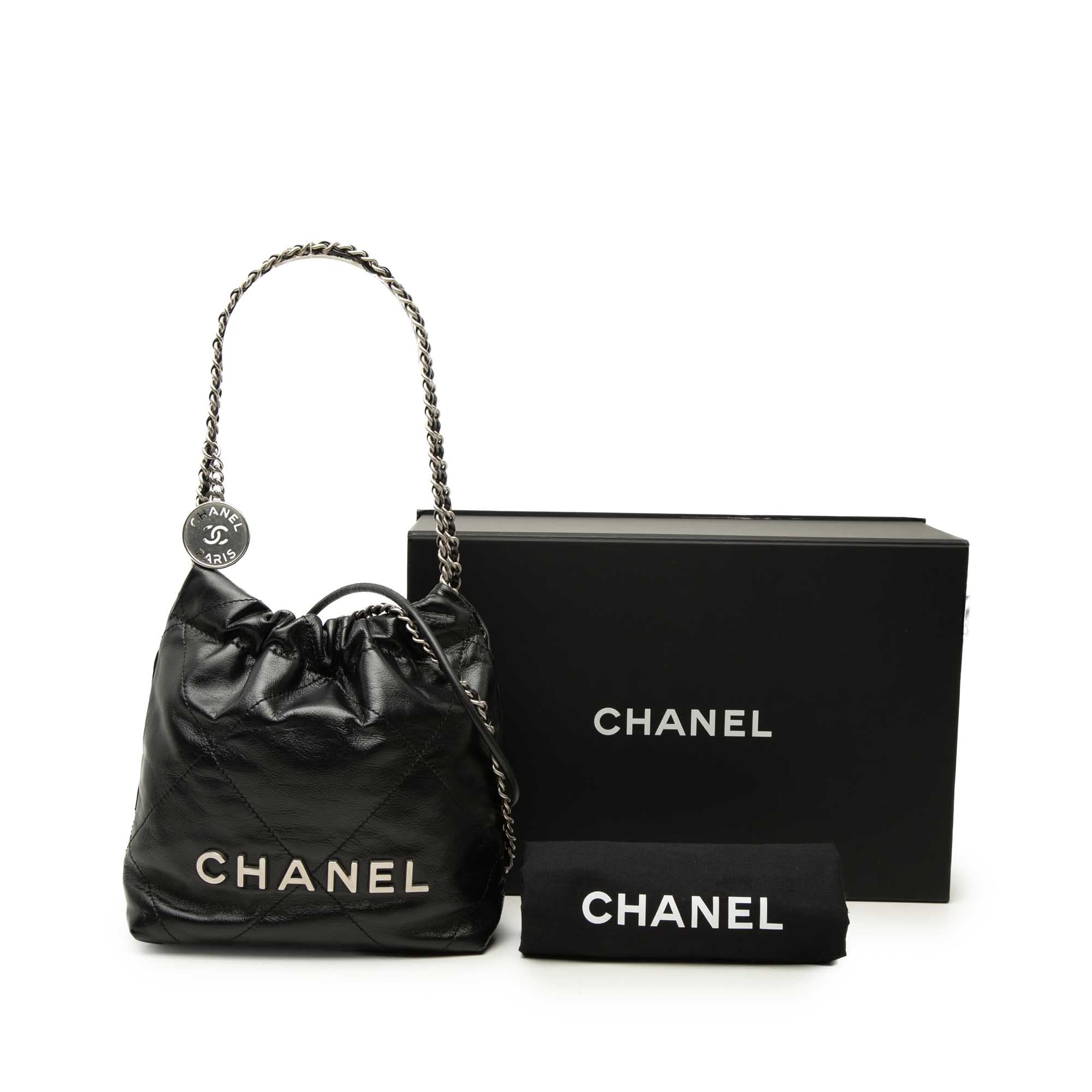 Chanel Mini Shiny Calfskin 22 Handbag - image 7
