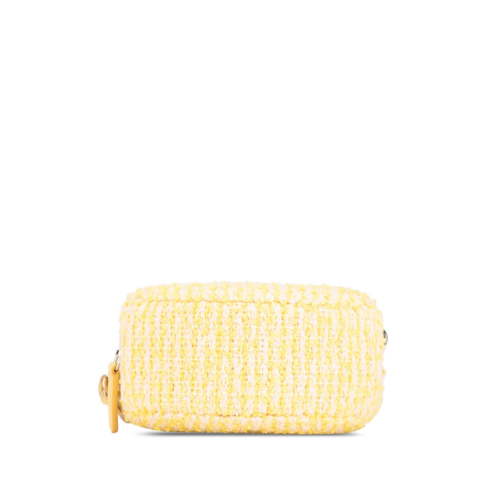 Chanel Tweed 19 Round Clutch with Chain - image 3